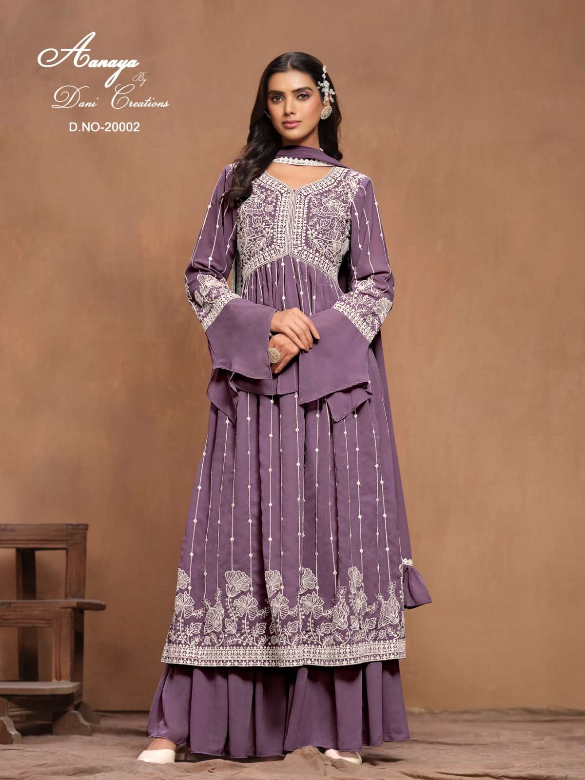 Twisha Aanaya Vol 200 Festive Wear Style Designer Georgette Suit Wholesalers view 5
