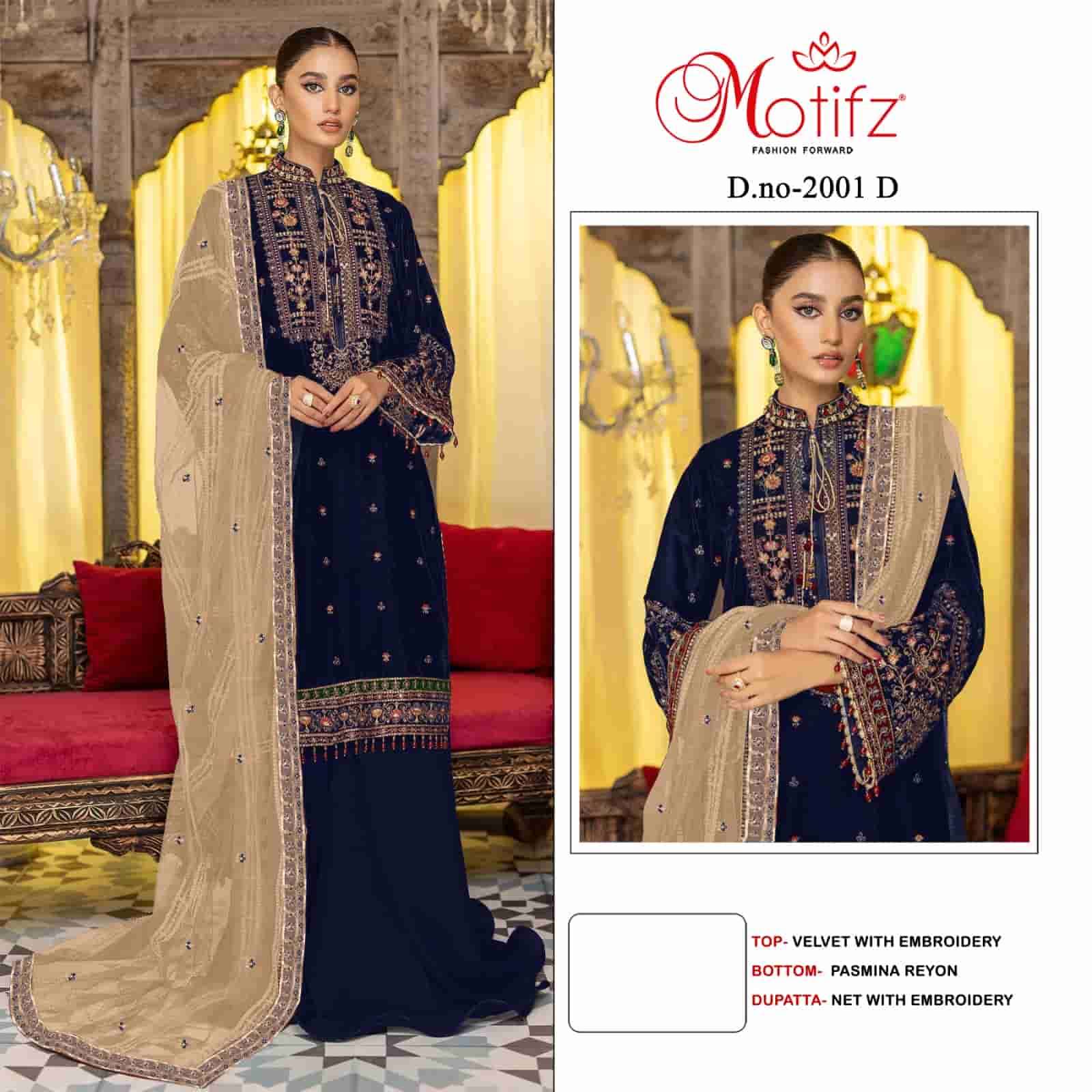 Motifz 2001 Colors Pakistani Wedding Wear Style Designer Suit Wholesalers view 4
