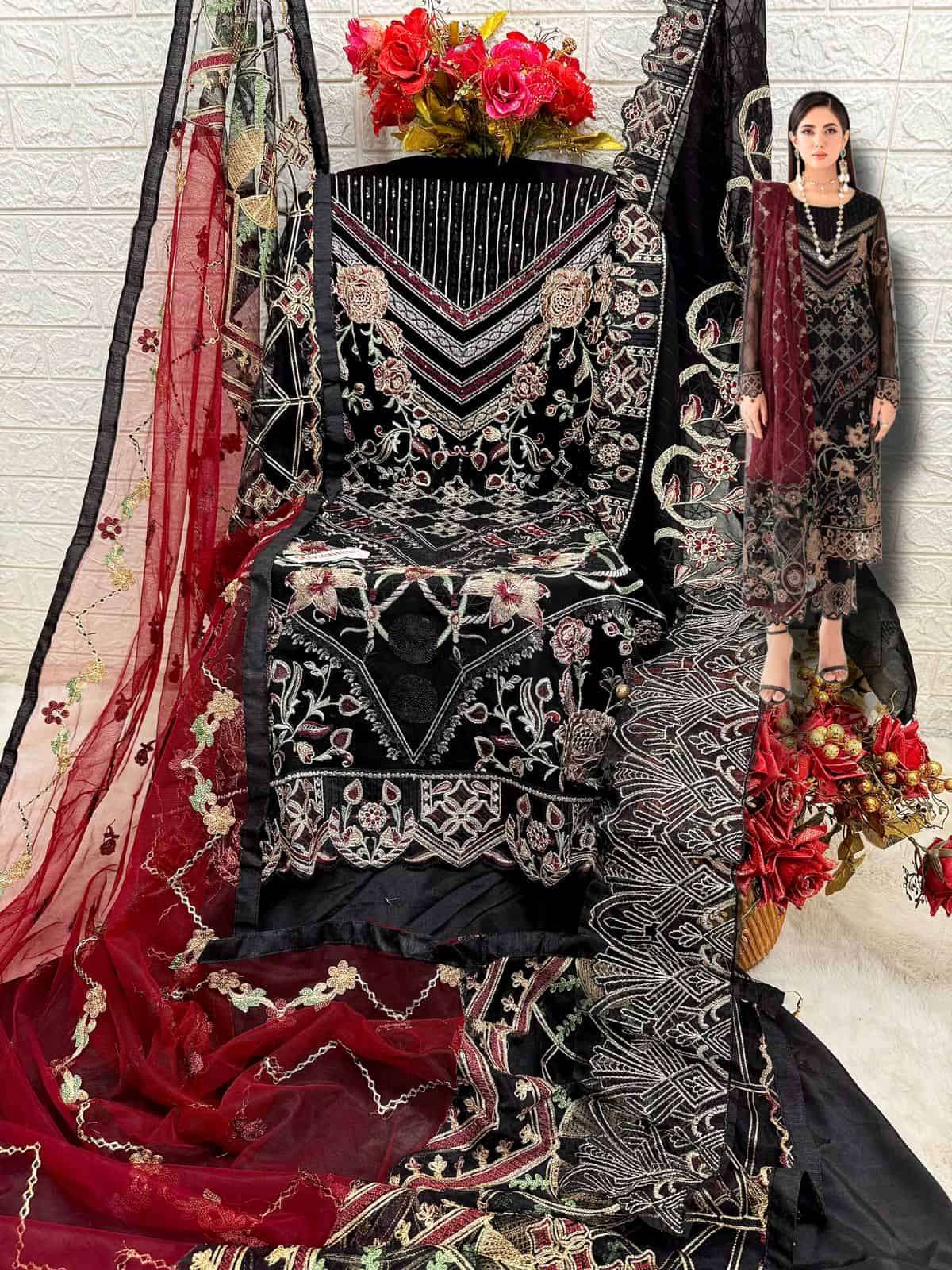 Fepic C 1787 Festive Wear Style Designer Georgette Suit Ensemble view 2