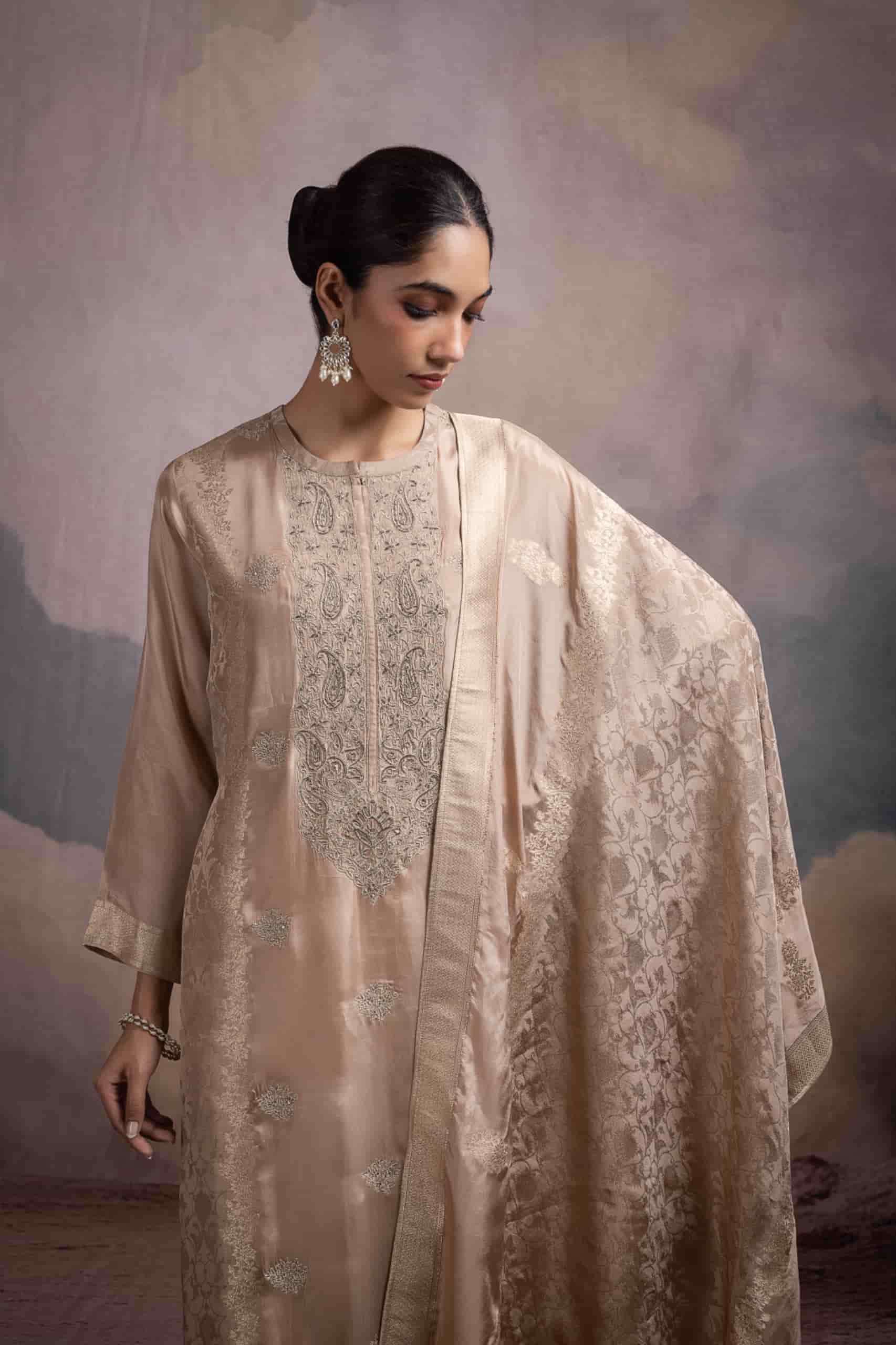 Naariti Nayanee Pure Silk Jacquard Designs Suit Partywear Collection view 3