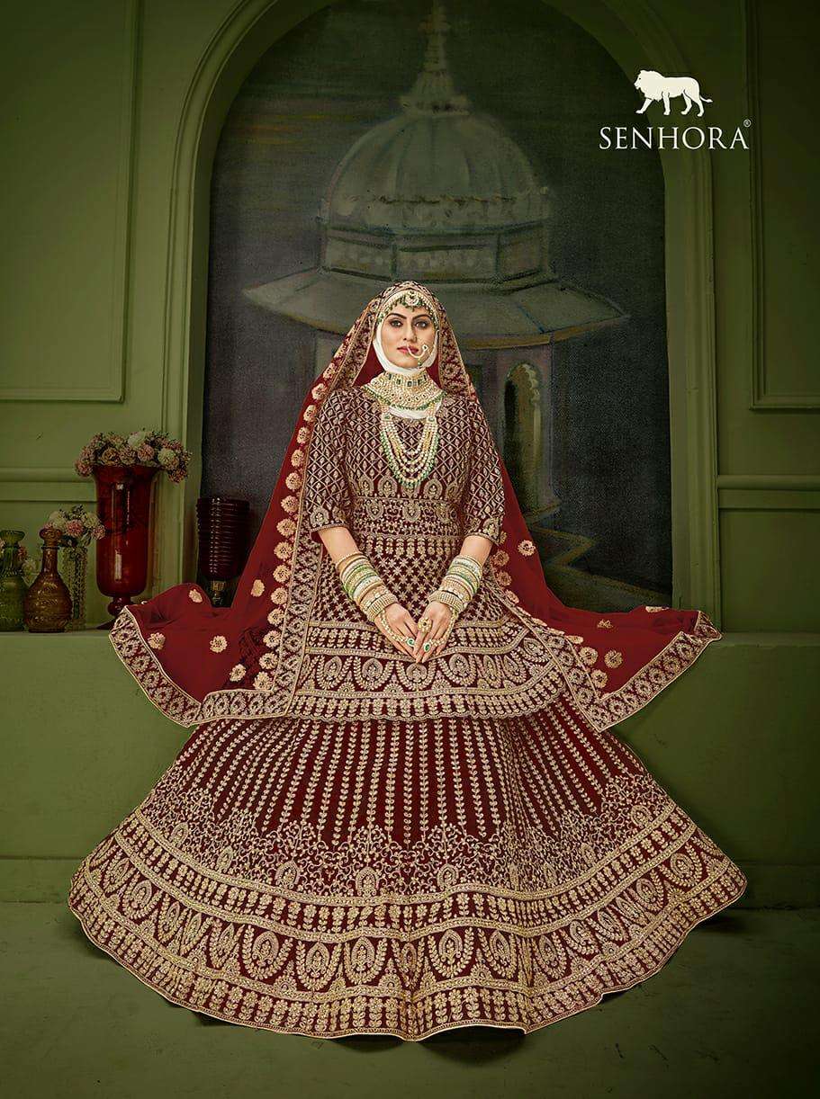 Senhora Peplum Bridal heritage Vol 8 Designer Heavy Work Bridal Dress Collection view 8