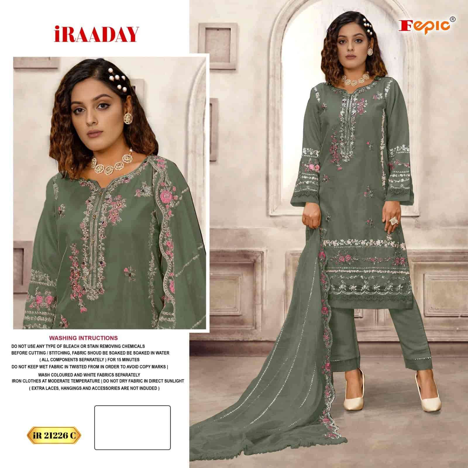Fepic IR 21226 Colors Pakistani Designer Organza Salwar Kameez Wholesalers view 3
