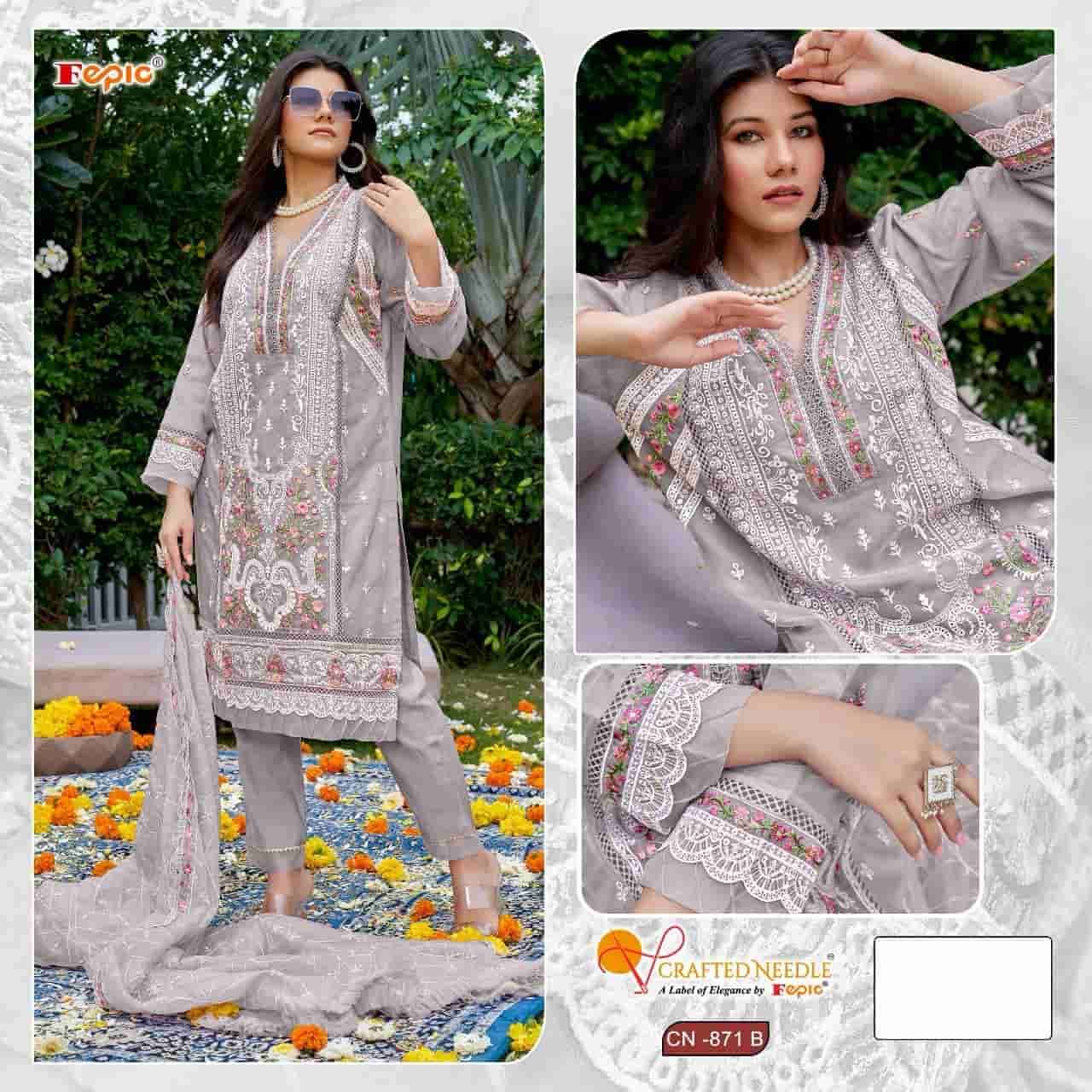 Crafted Needle CN 871 By Fepic Heavy Designer Partywear Style Readymade Collection view 2