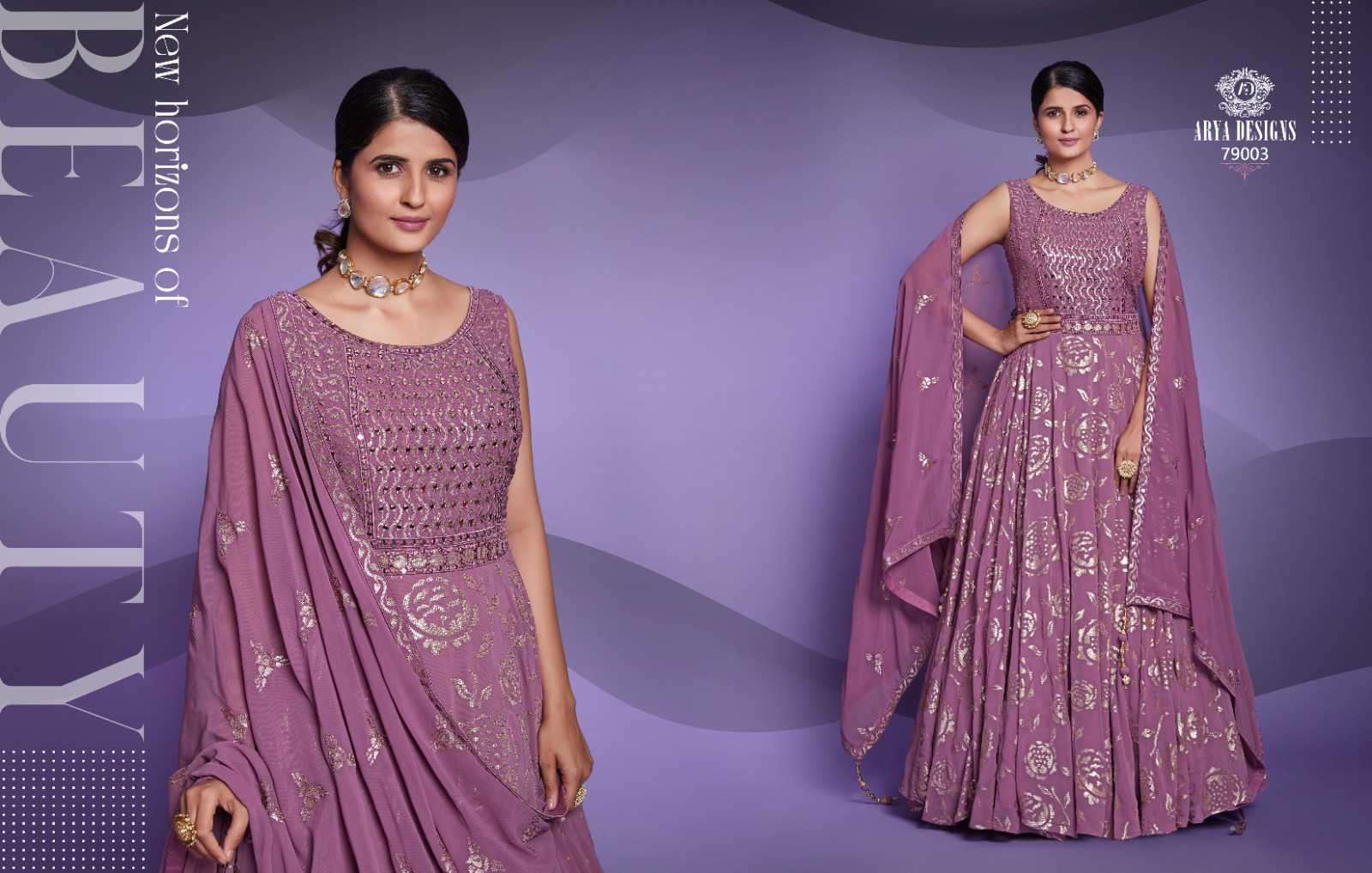 Arya Designs Zoya Vol 5 New Designer Traditional Wear Gown view 4