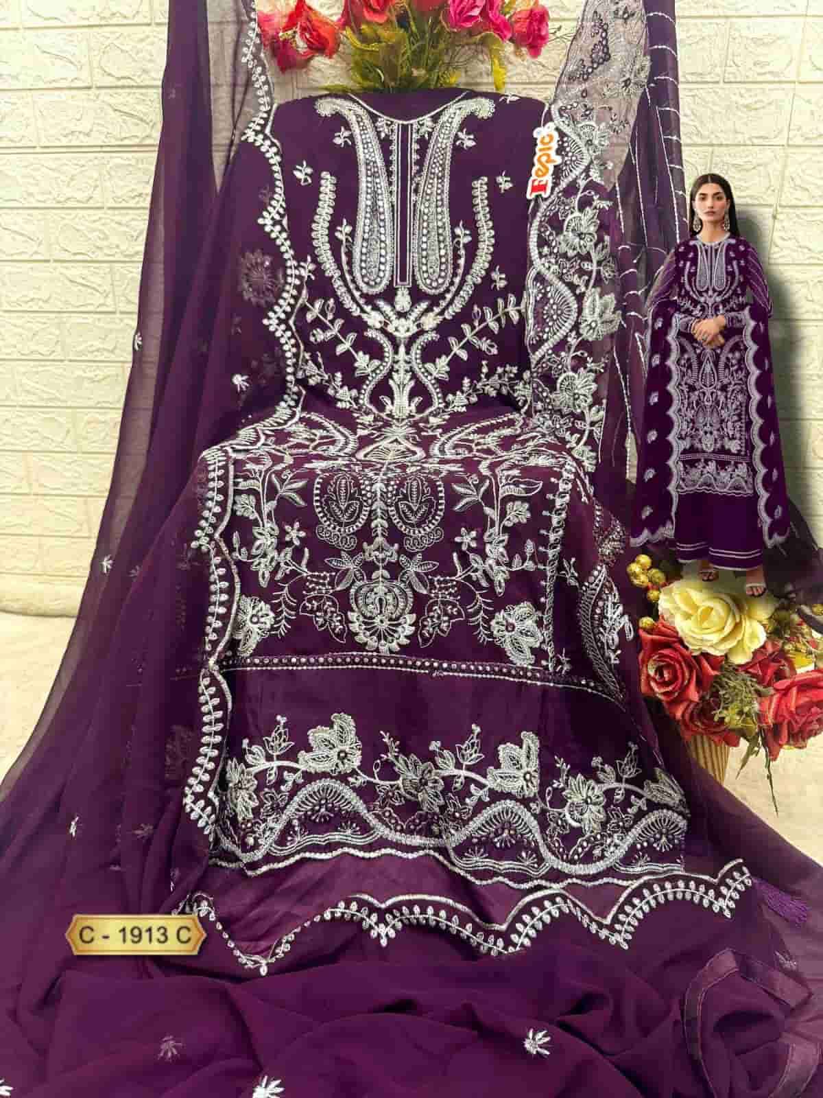 Fepic C 1913 C Exclusive Georgette Embroidered salwar Kameez Collection view 2