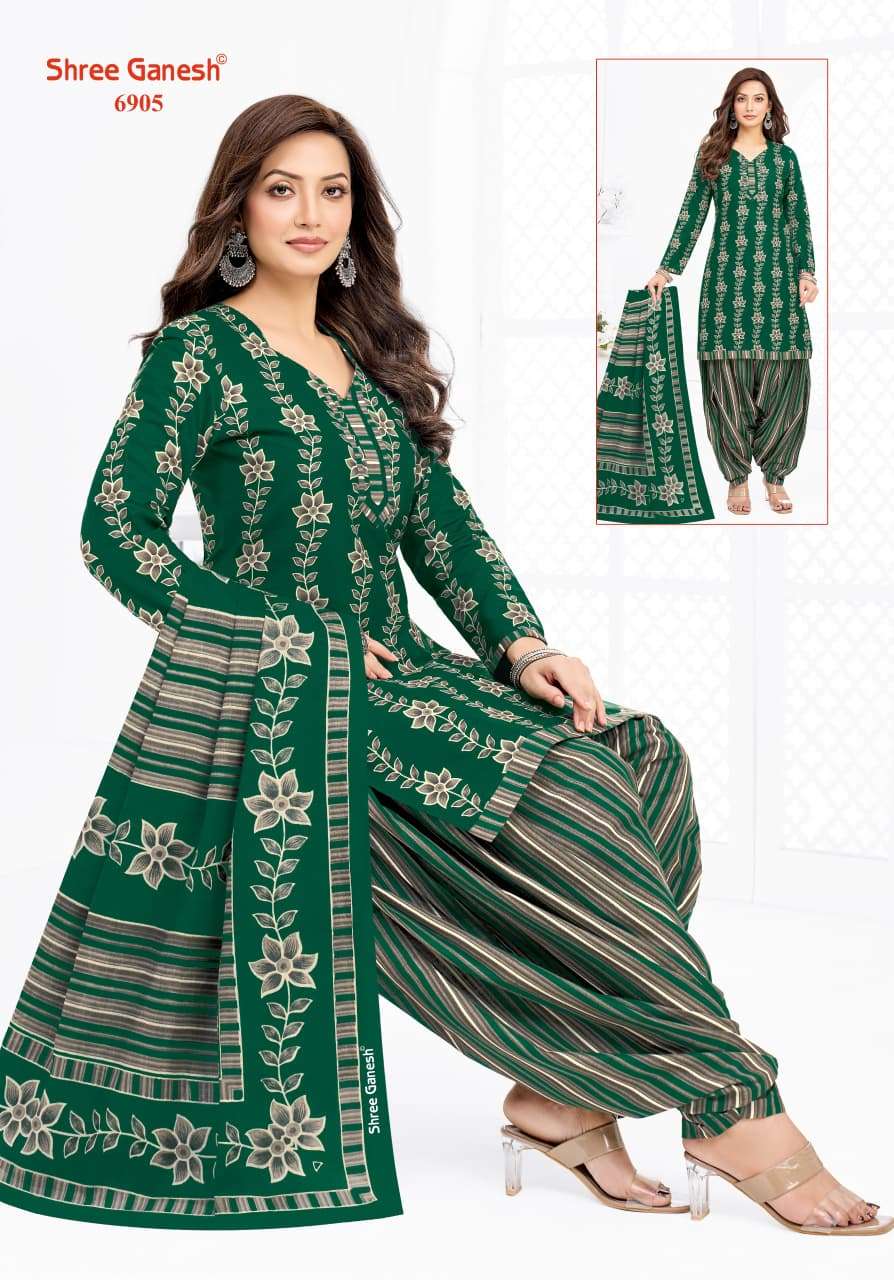 Shree Ganesh Panchi Vol 19 Pure Cotton Unstitch Suit view 18