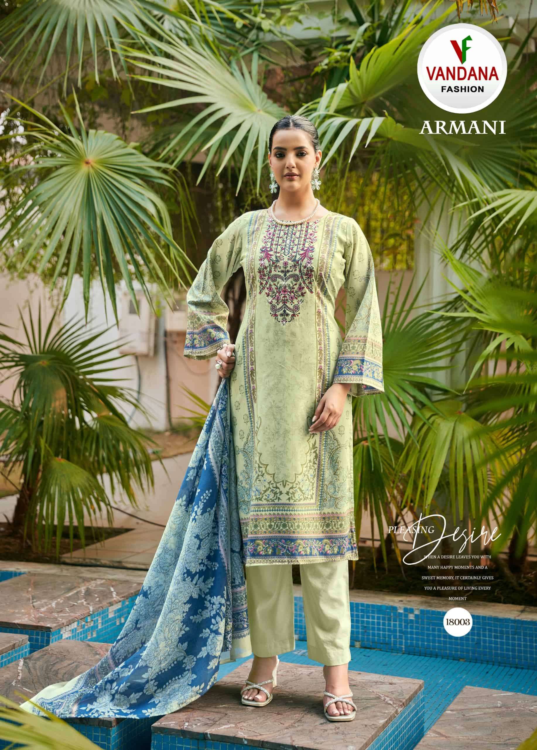 Vandana Fashion Armani Vol 18 Fancy Cotton Dress Catalog view 5