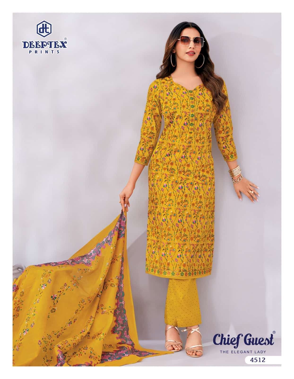 Deeptex Chief Guest Vol 45 Unstitch Cotton Salwar Suit view 6