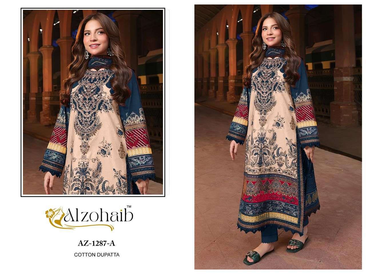 Alzohaib 1287 Colors Pakistani Suit Salwar view 3