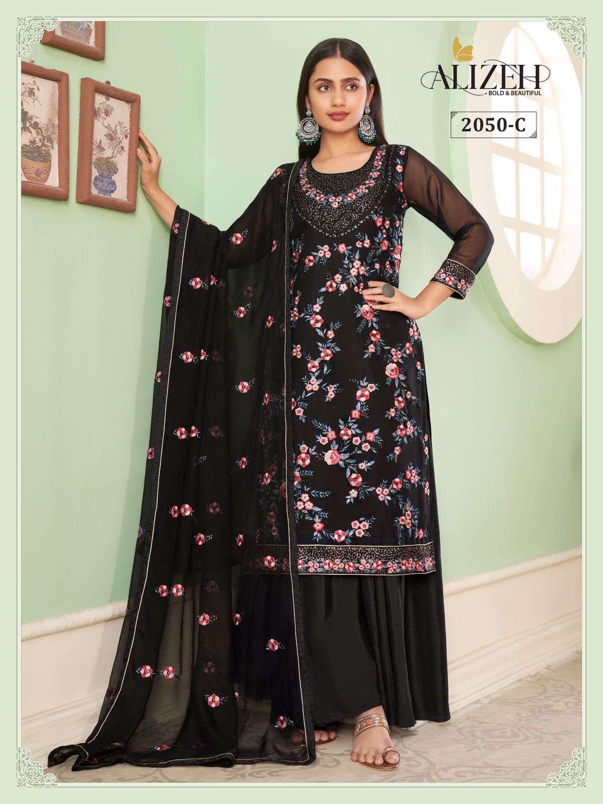 Alizeh Zaida Vol 10 Party Wear Sharara Salwar Kameez New Collection view 27