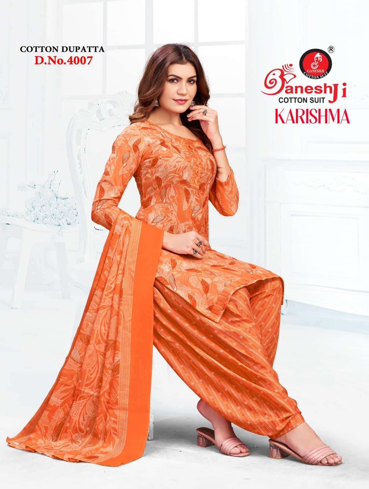 Ganeshji Karishma Patiyala Vol 4 Unstitch Cotton Salwar Suit Sets view 12