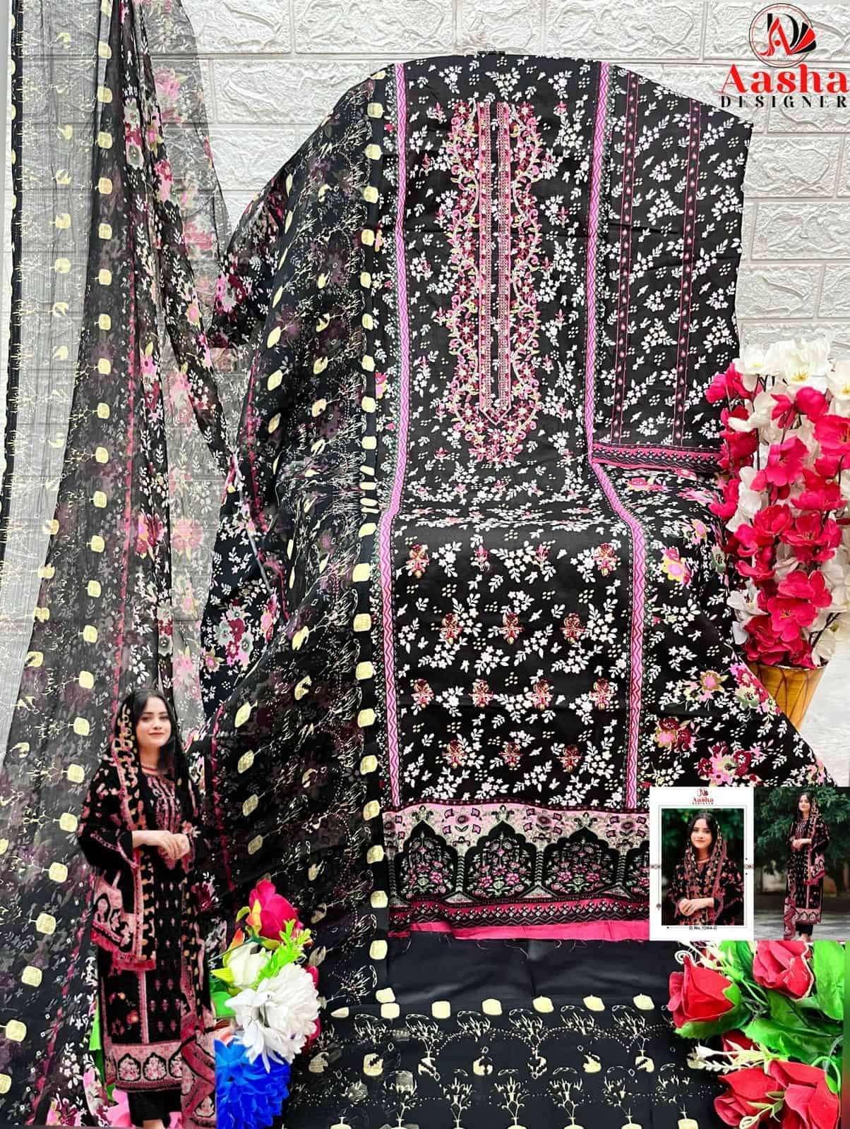 Aasha Designer Harsha Vol 5 Cotton Embroidered Salwar Suit Wholesalers view 3