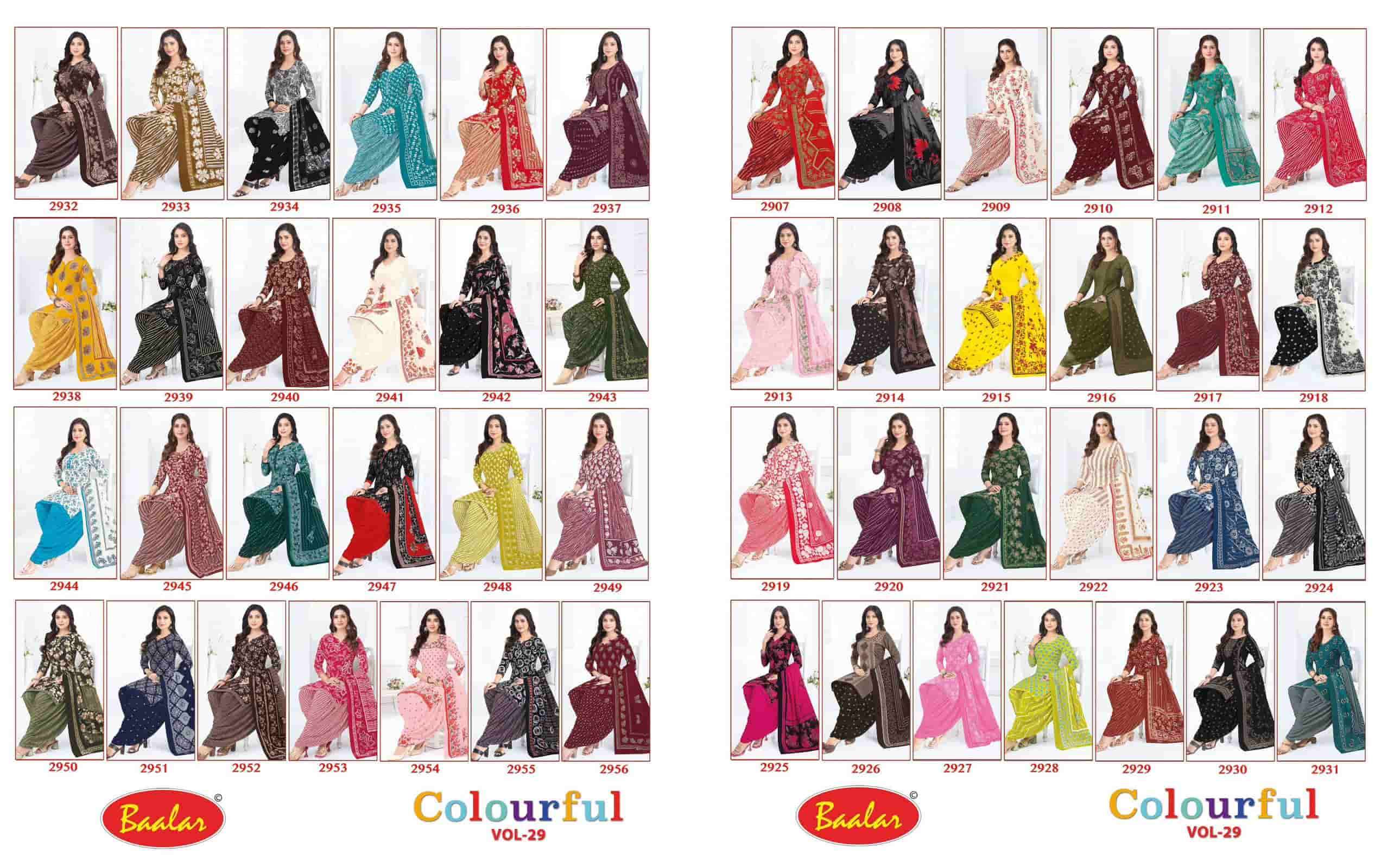 Baalar Colourful Vol 29 Unstitch Pure Cotton Suit view 2