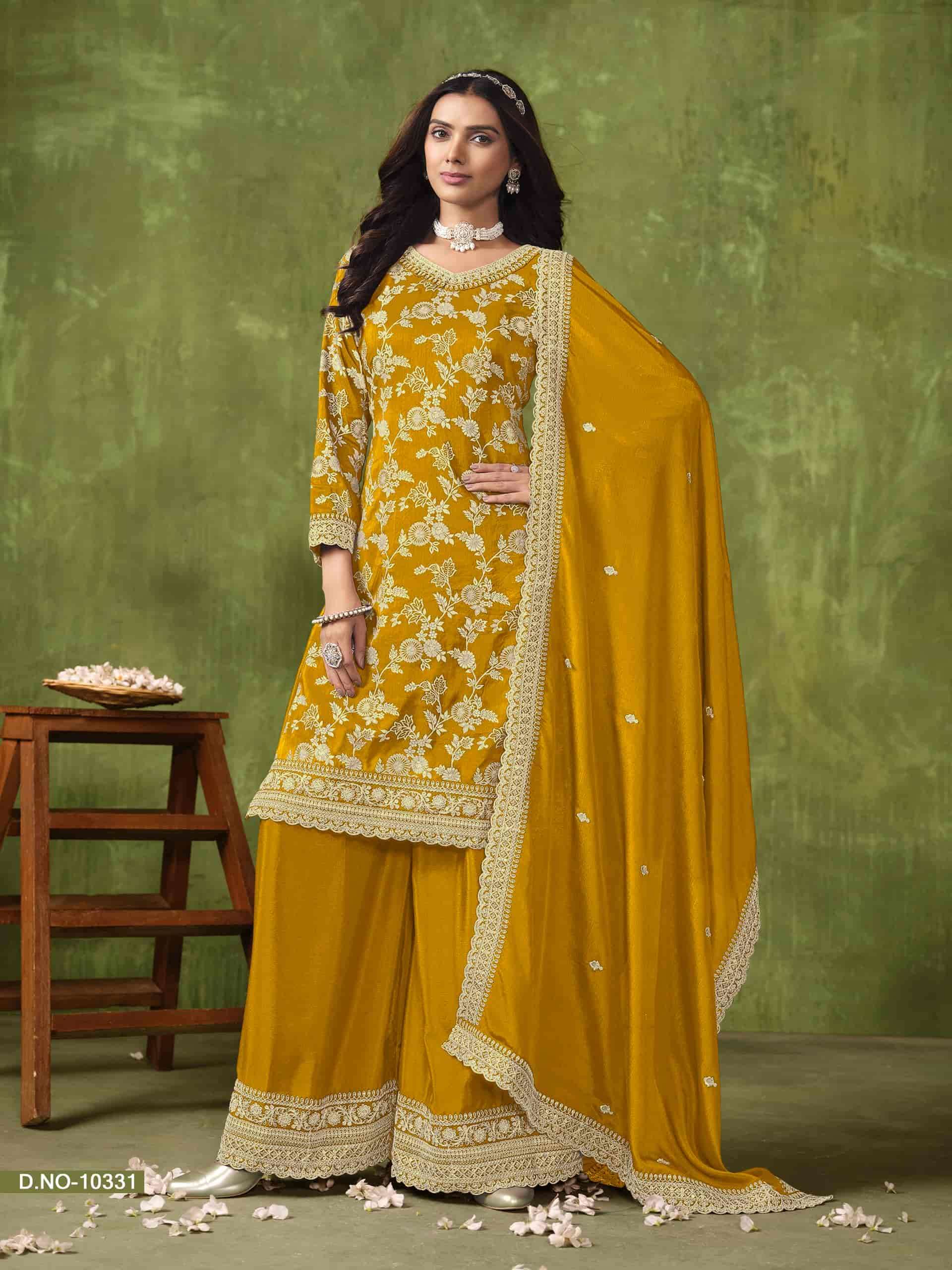 Anjubaa Vol 33 Party Wear Style Designer Sharara Suit Wholesalers view 5