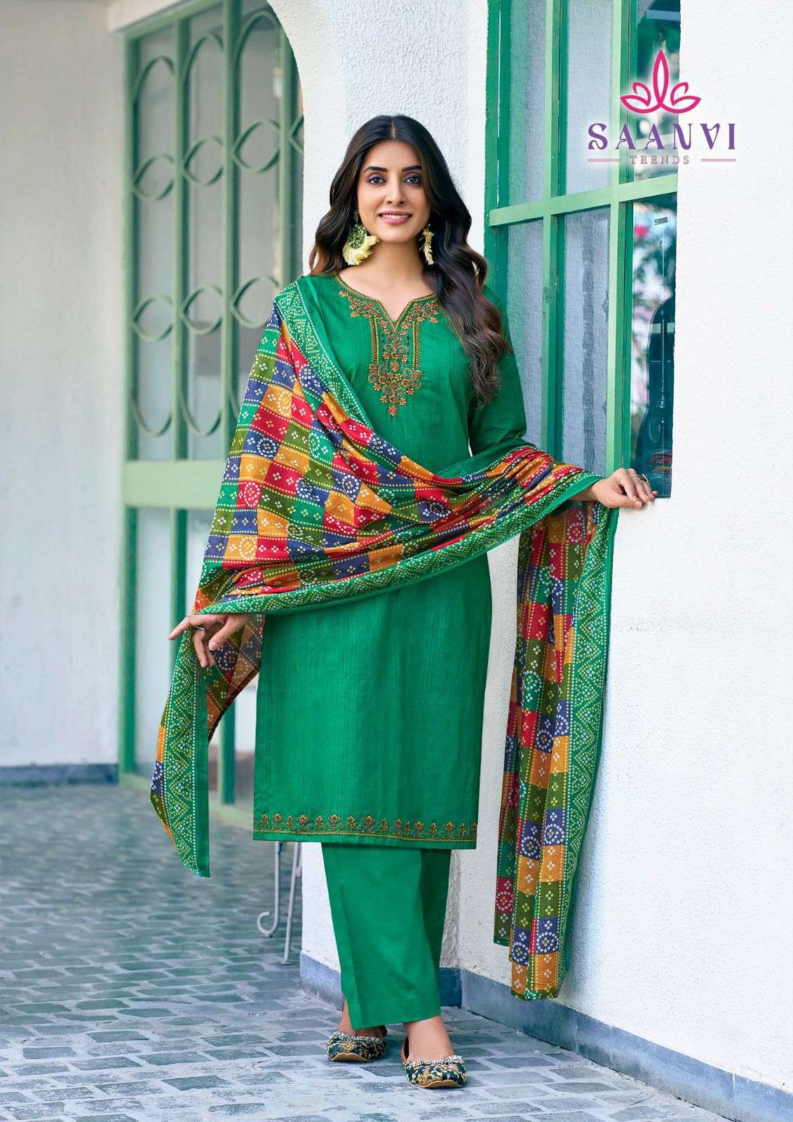 Saanvi Trends Romani Cotton Dress Material view 7