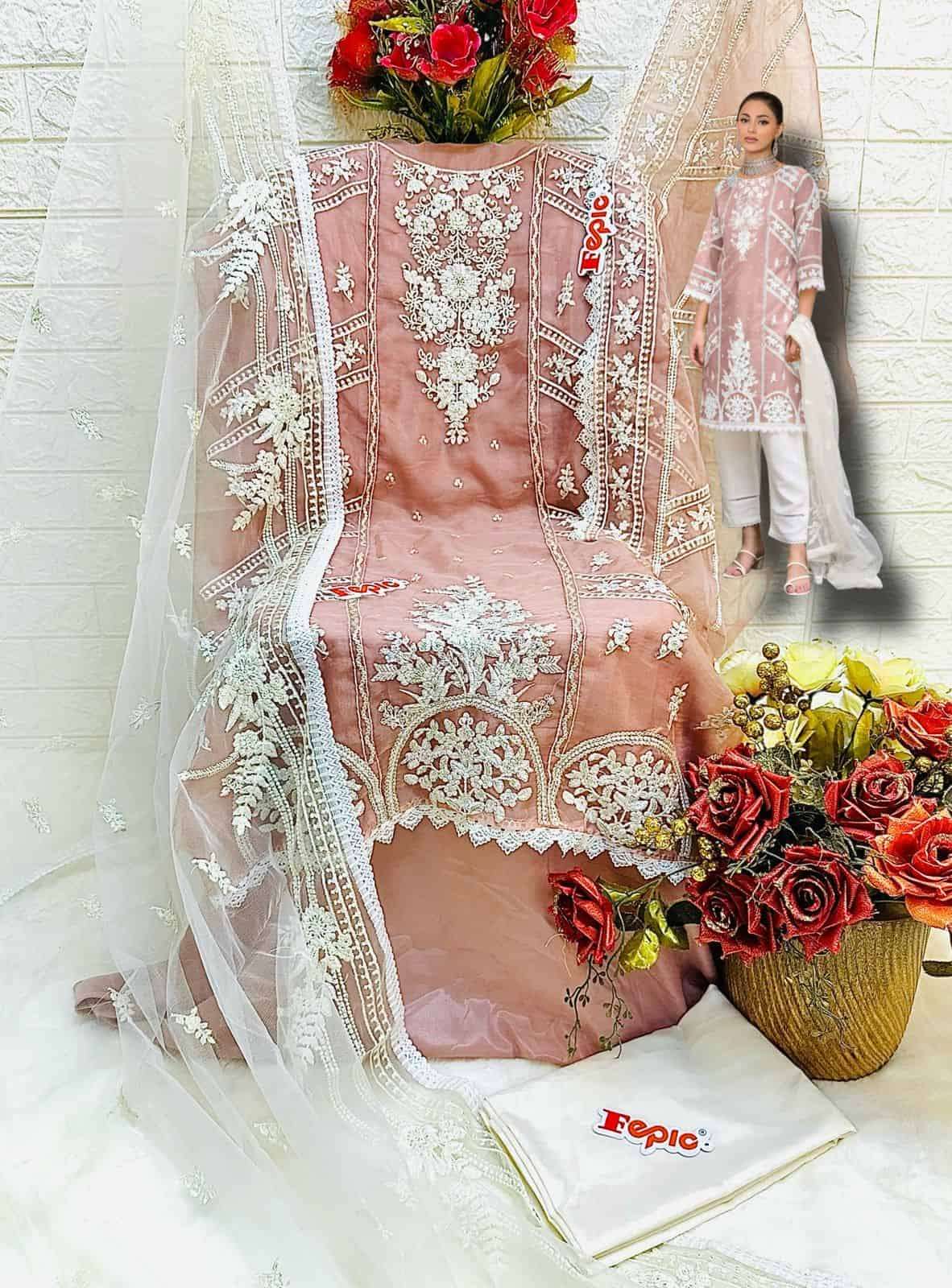 Fepic D 5412 Colors Pakistani Festive Wear Style Fancy Suit Wholasaler view 4