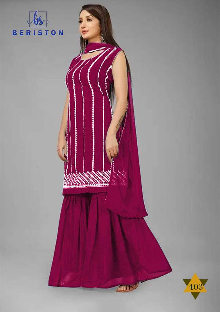 Beriston Bs Vol 4 Fancy Readymade Sharara Stylish Suit New Designs view 8