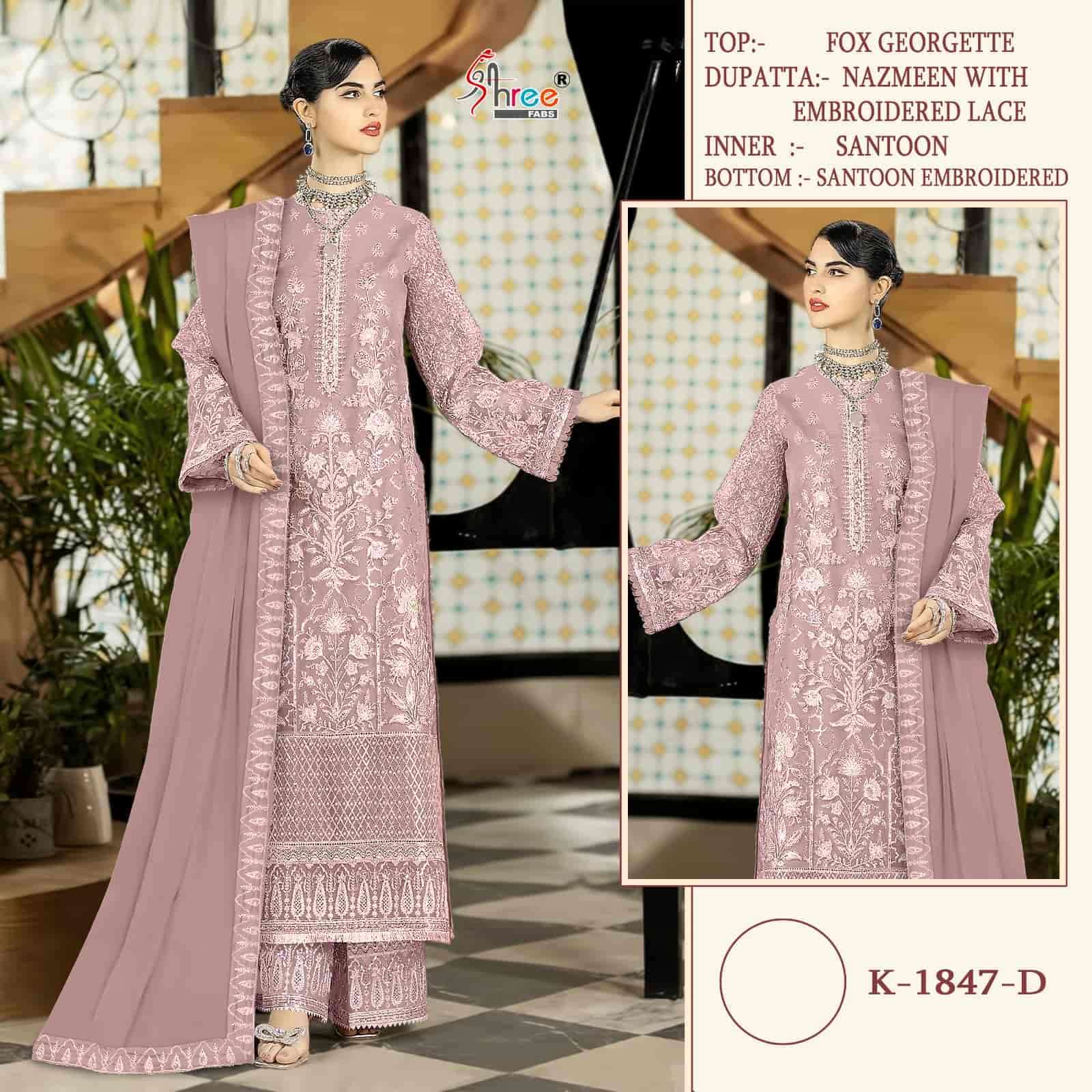 Shree Fabs K-1847 Designer Pakistani Suit view 4