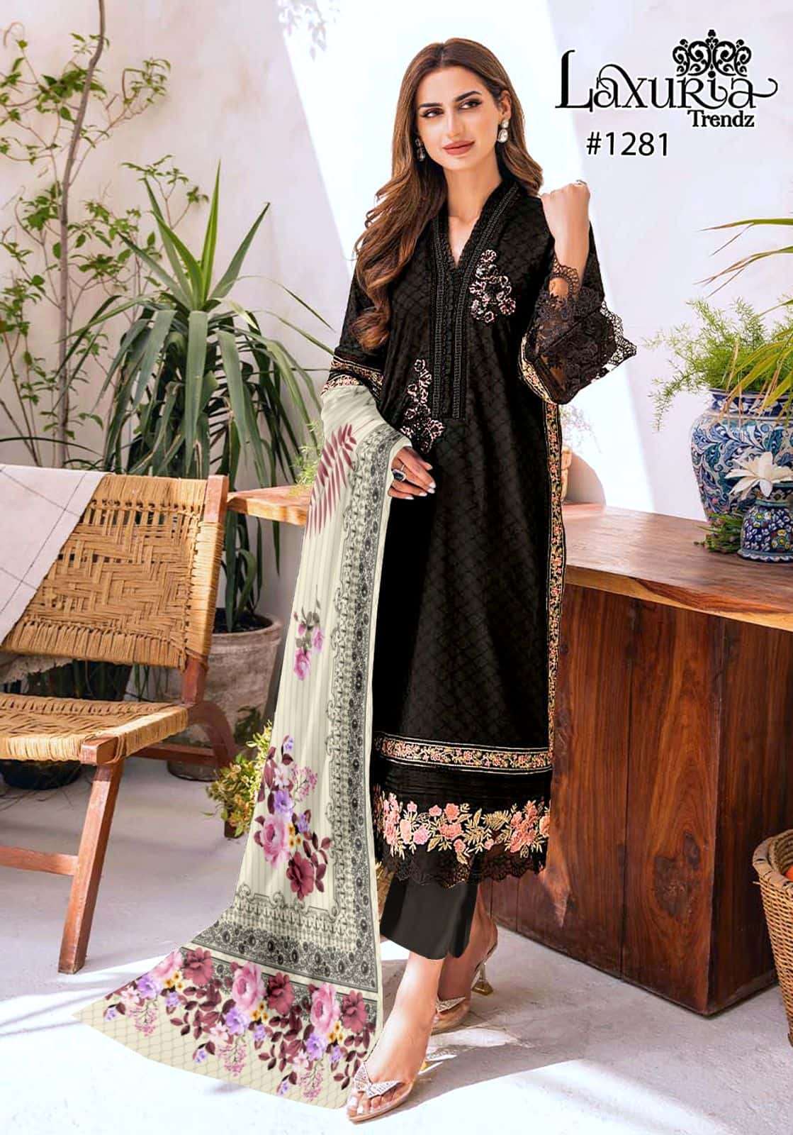 Laxuria 1281 Embroidered Georgette Suit Set view 3