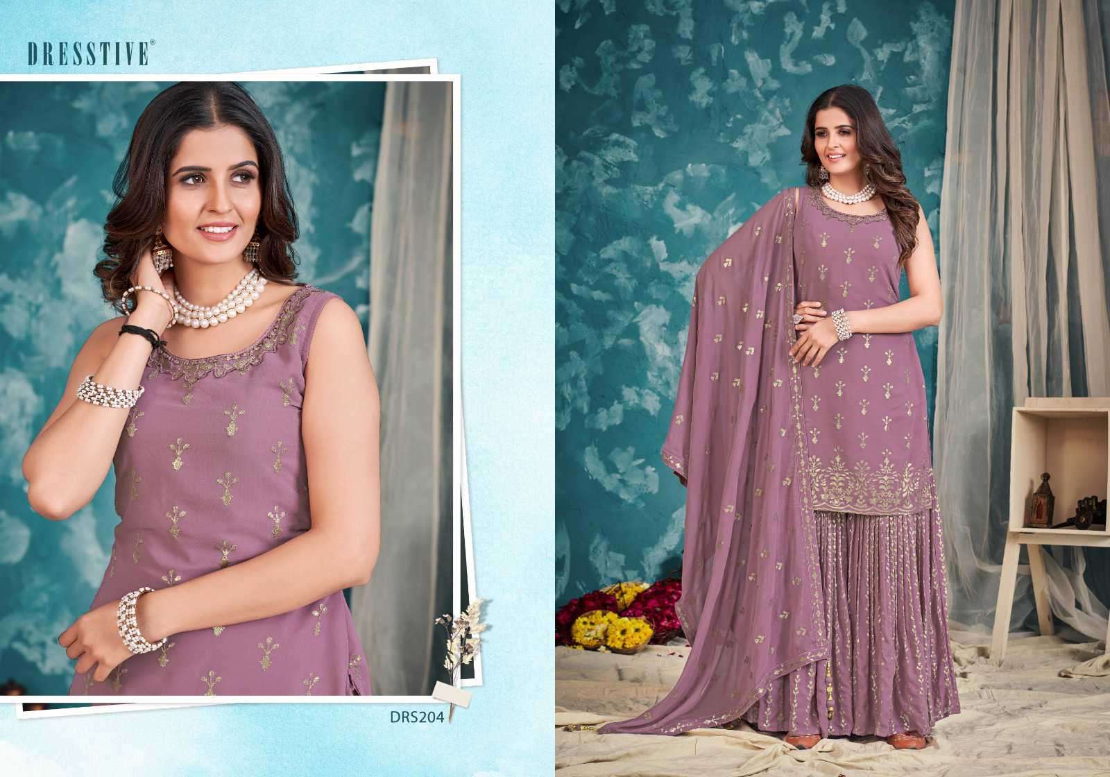 Dresstive Seher Designer Wedding Wear Gharara Dress Online view 7
