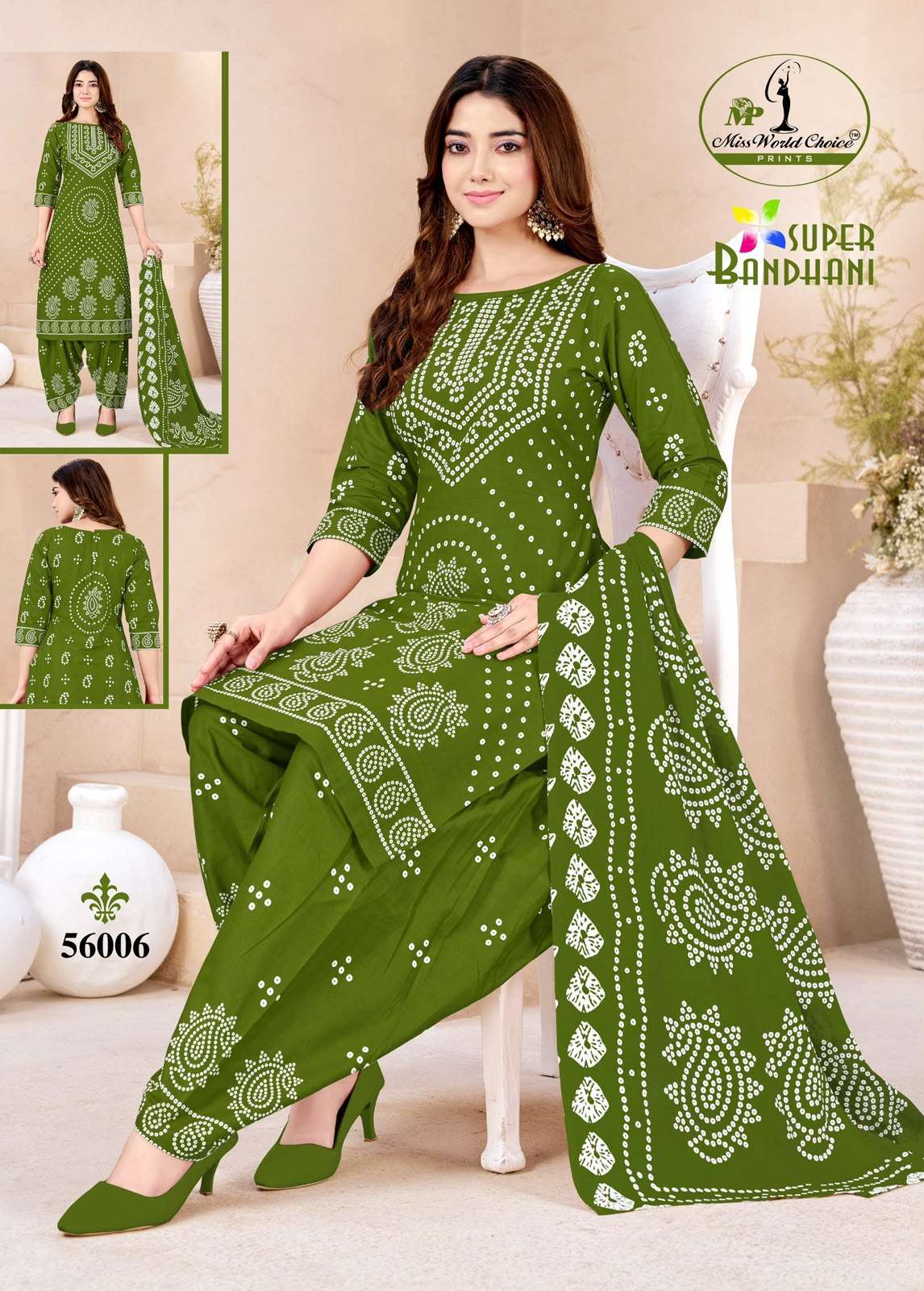 Miss World Choice Super Bandhani Vol 56 Pure Cotton Bandhani Suit view 2