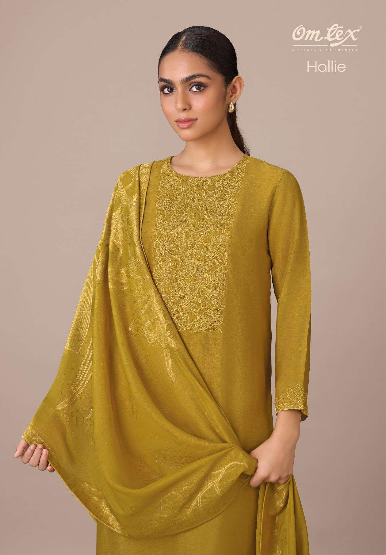 Omtex Hallie Latest Designs Silk Suit Premium Collection view 2