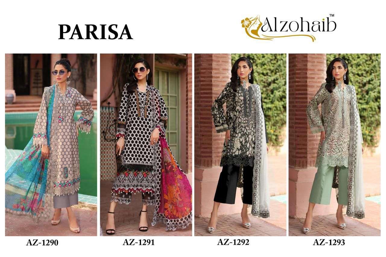 Alzohaib Parisa Cotton Digital Printed Pakistani Suit view 9