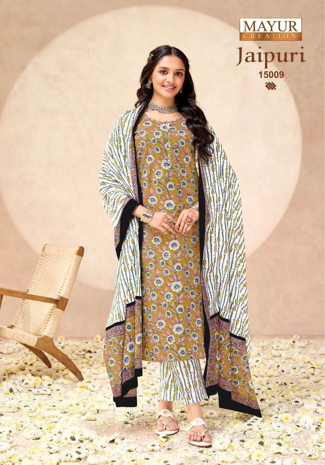 Mayur Jaipuri Vol 15 Premium Wear Cotton Dress Material view 7