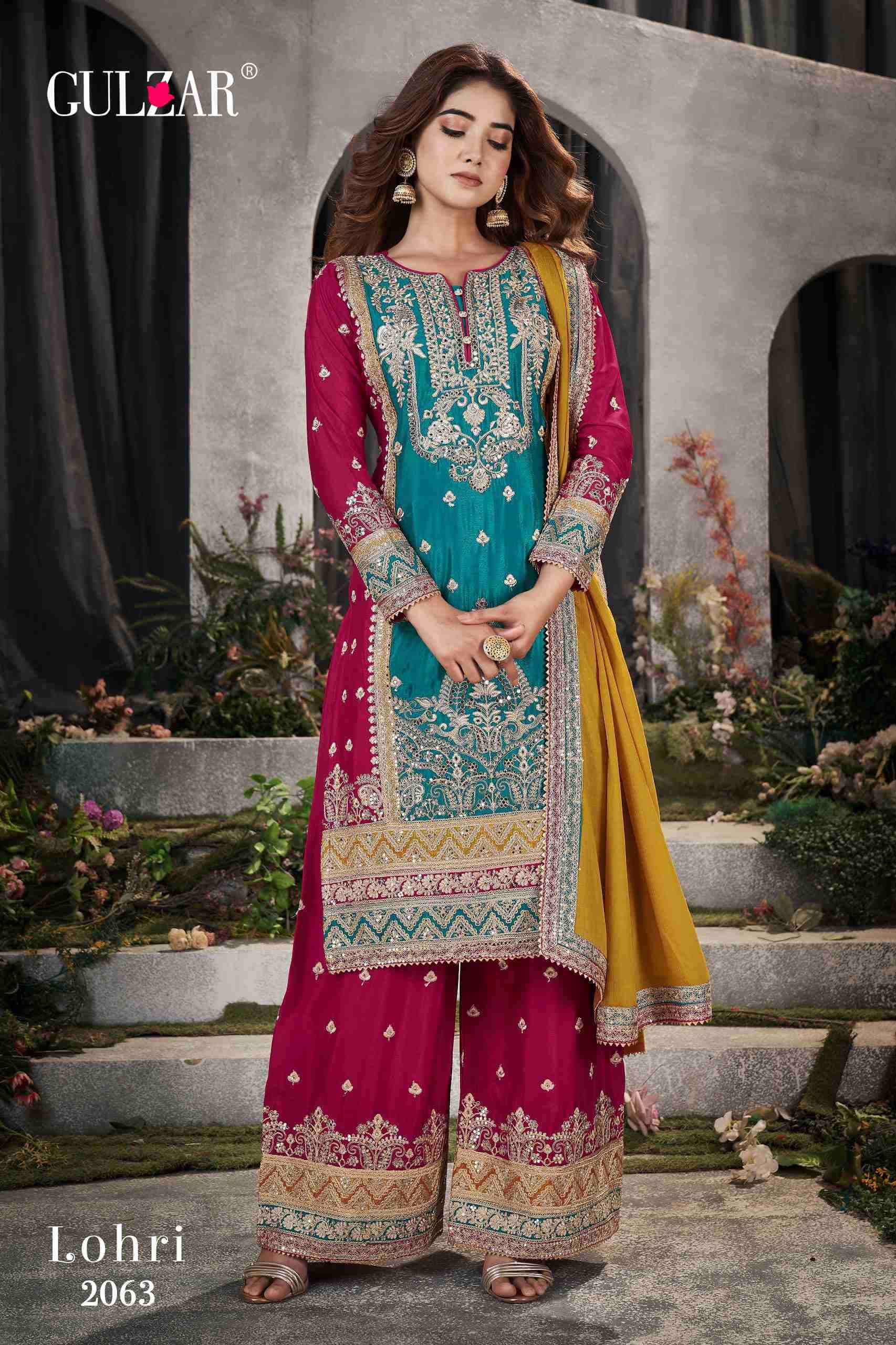 Gulzar Lohri 2061 To 2063 Readymade Designer Wedding Wear Dress Latest Designs view 9