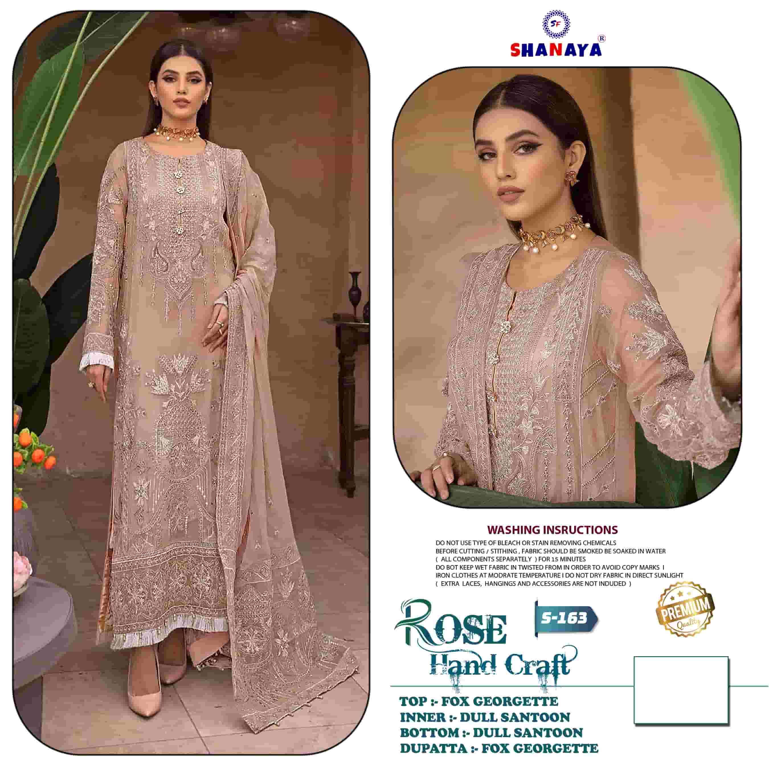 Shanaya S 163 Pakistani Designer Georgette Salwar Suit Collection view 3
