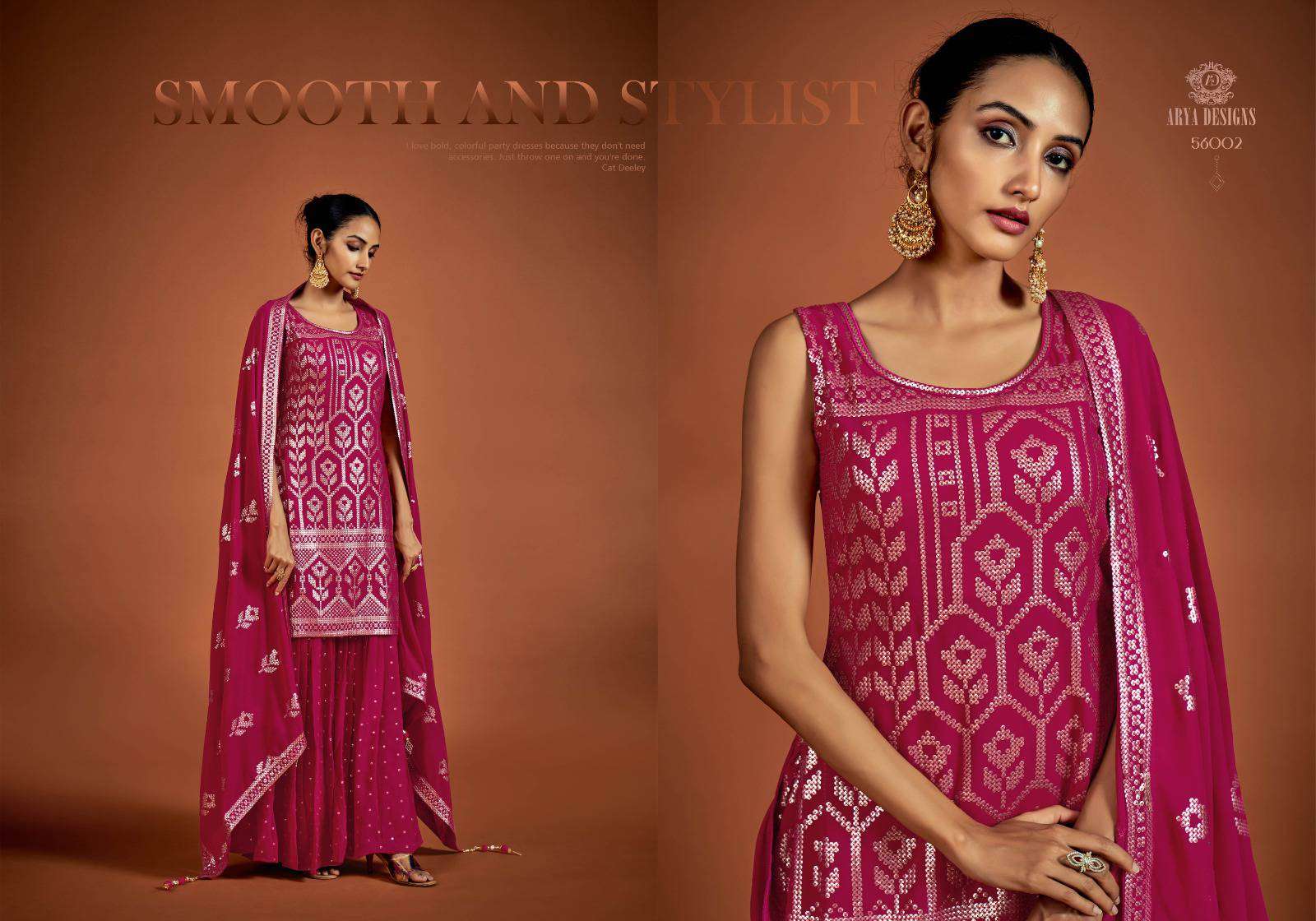 Arya Designs Noorani Saga Vol 5 Partywear Gharara Designer Dress New Collection view 4