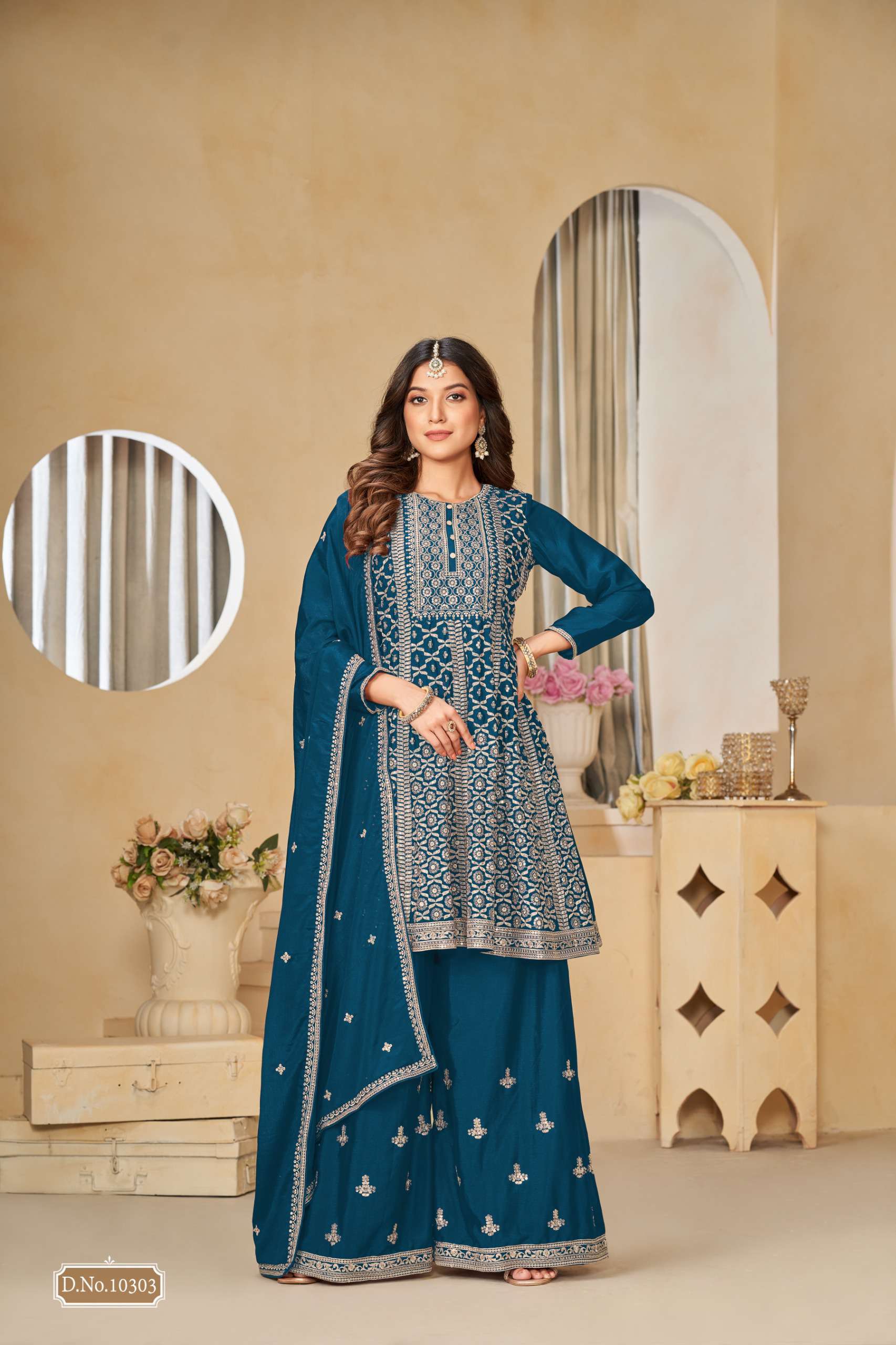 Anjubaa Vol 30 10301 To 10304 Exclusive Sharara Style Dress Festive Collection view 4