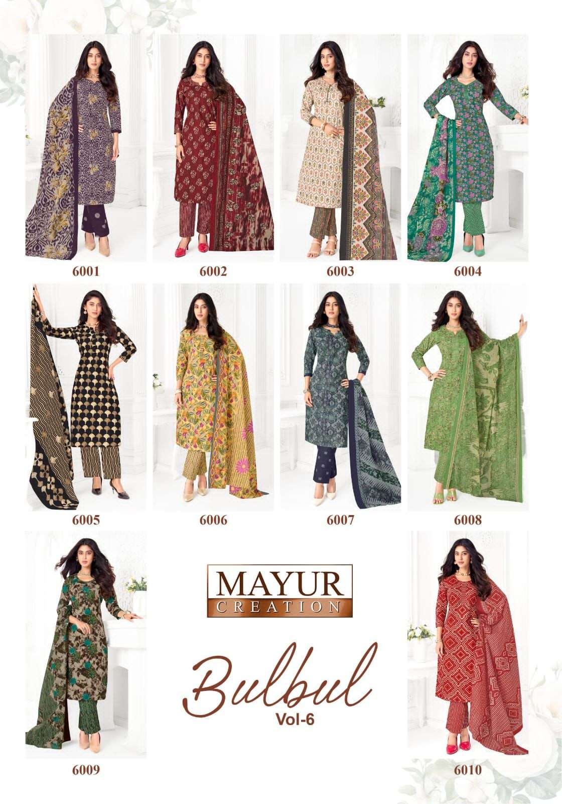 Mayur Bulbul Vol 6 Printed Cotton Dress Material Catalog view 10