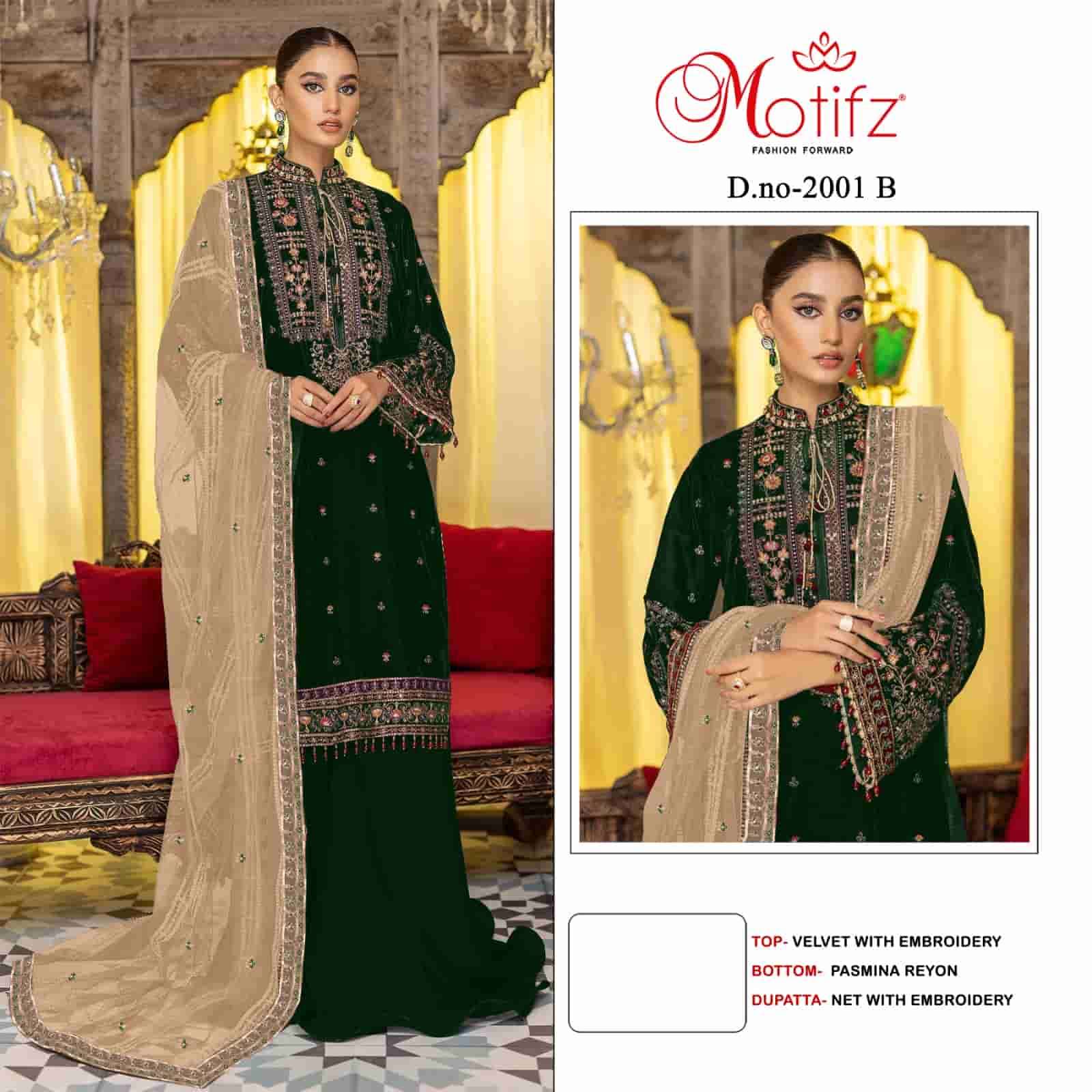 Motifz 2001 Colors Pakistani Wedding Wear Style Designer Suit Wholesalers view 3