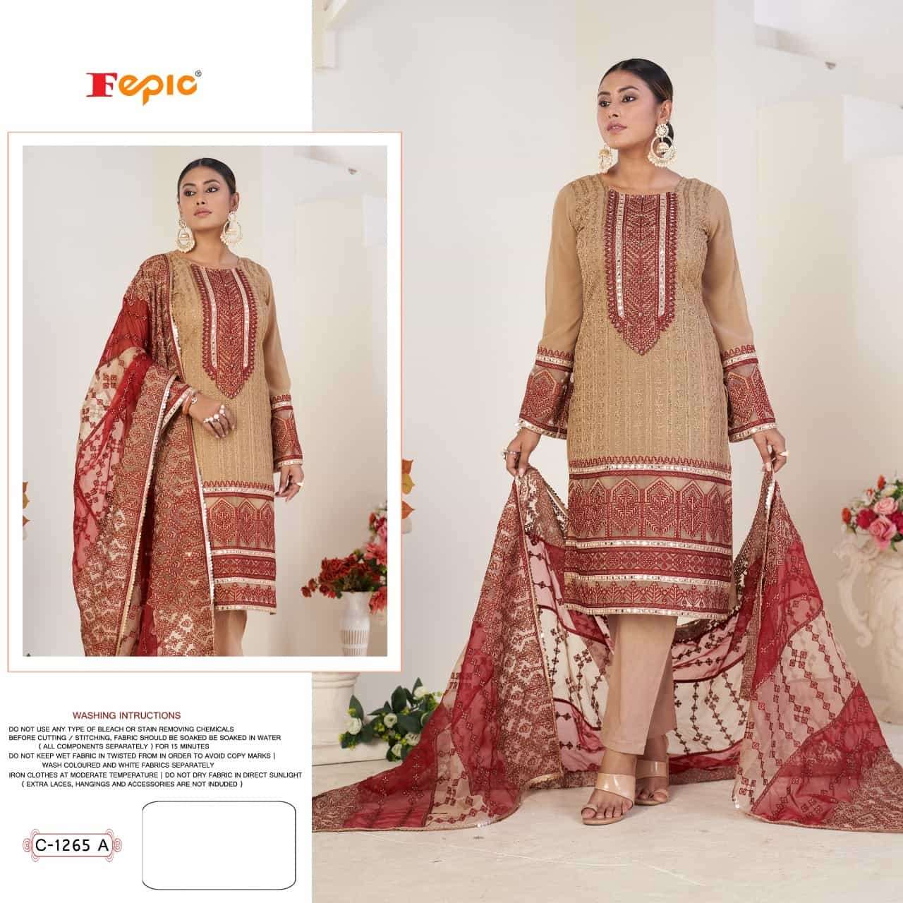 Fepic Rosemeen C 1265 Colors Pakistani Festive Wear Designer Salwar Suit Wholesalers view 2