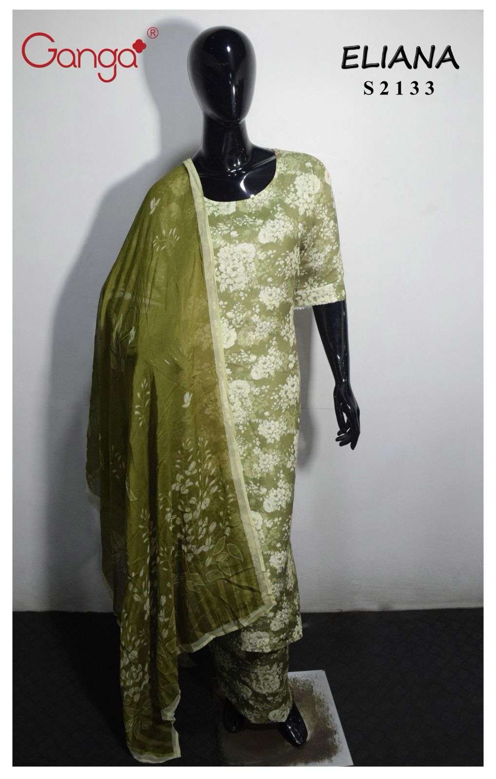 Ganga Eliana Digital Print Pashmina Branded Winter Suits view 7