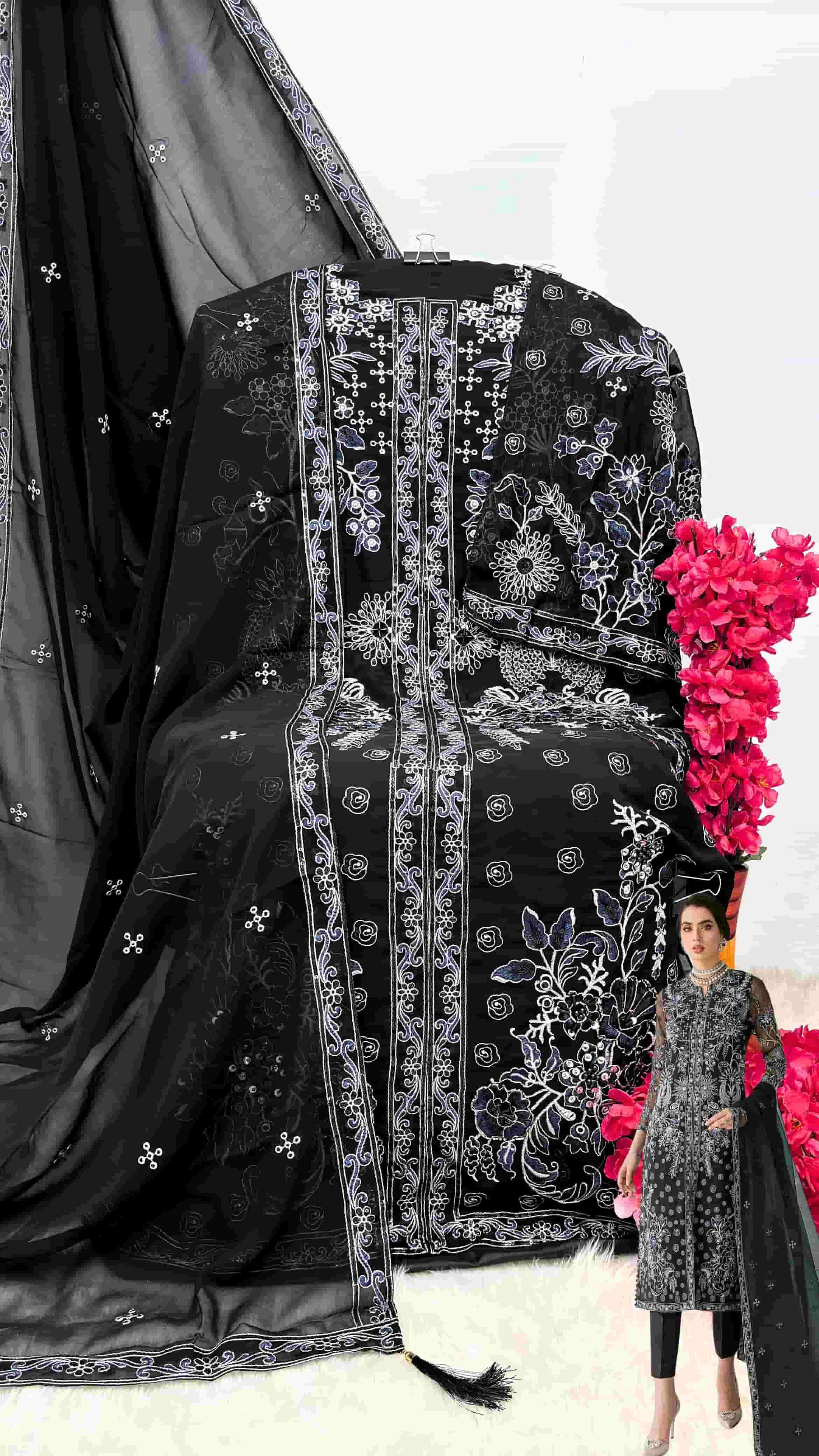 Shanaya S 182 Pakistani Heavy Designer Style Georgette Suit Exporter view 2