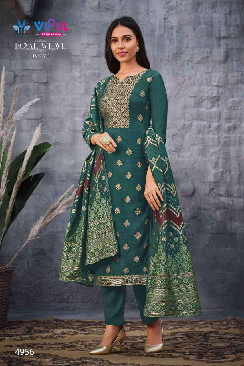 Vipul Royal Weave Ikkat Jacquard Suit view 2