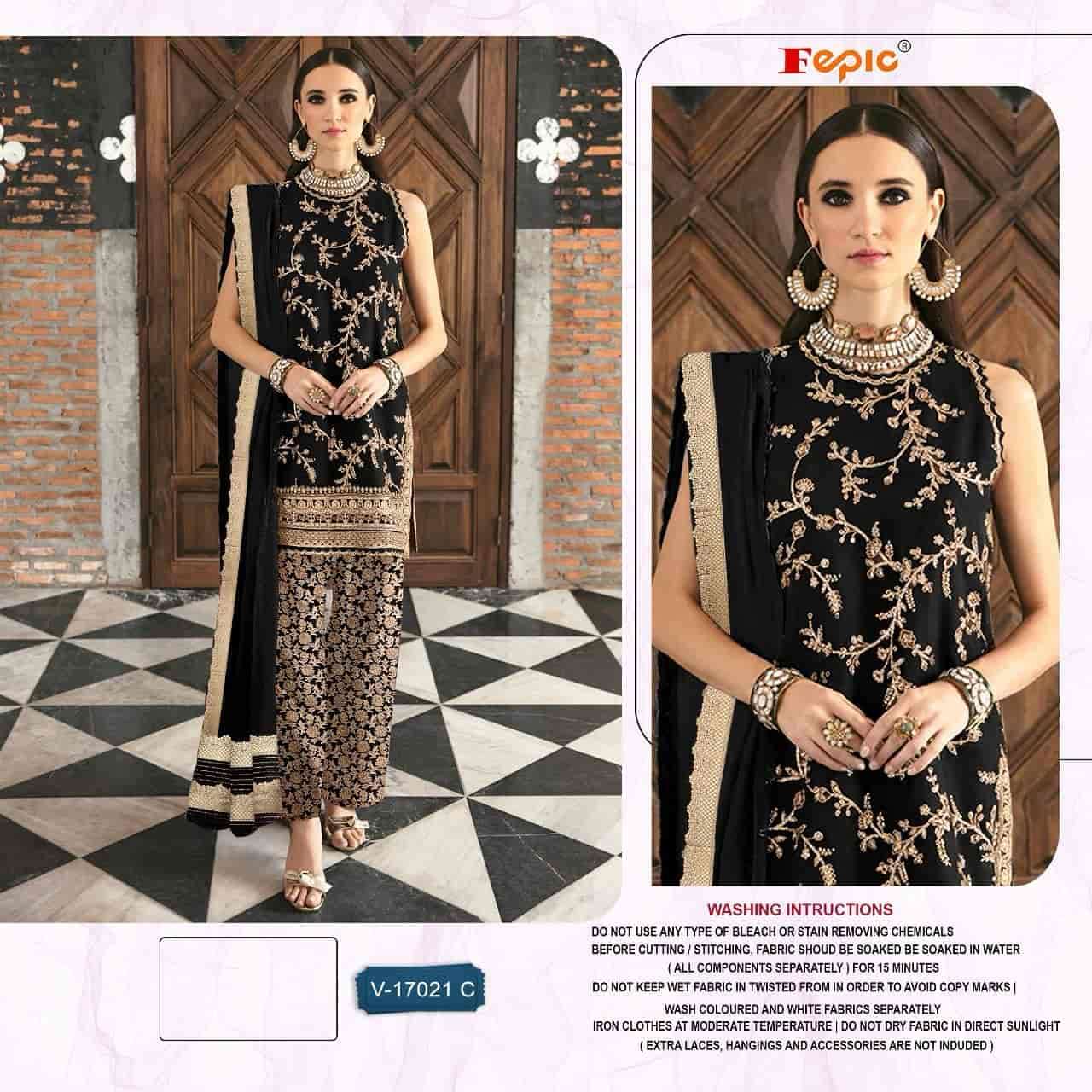 Fepic V 17021 Colors Exclusive Latest Designer Style Party Wear Velvet Collection view 4