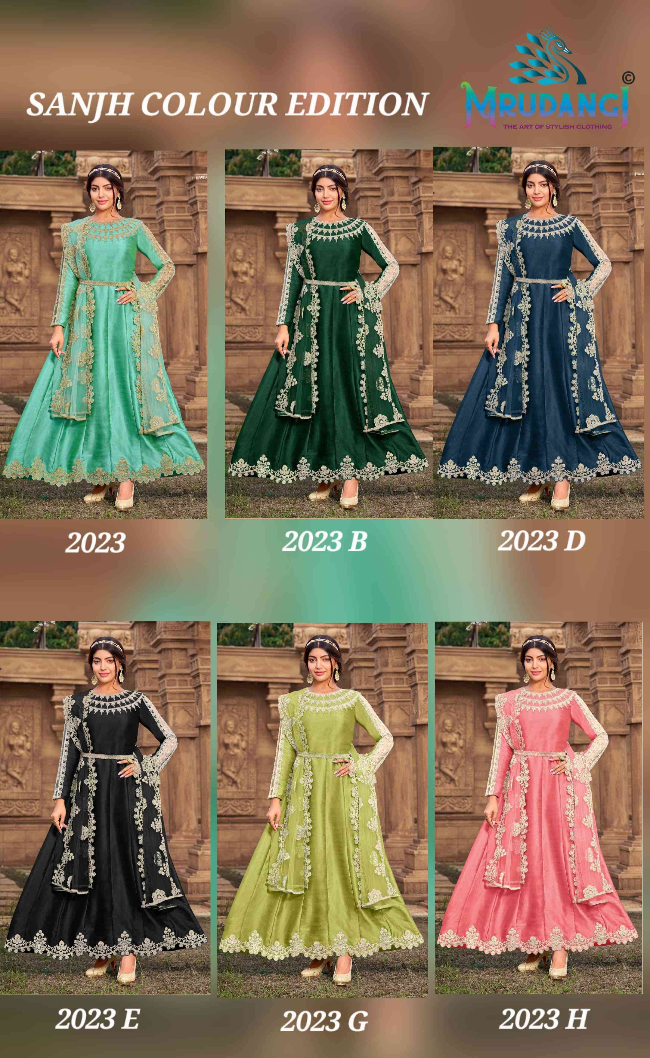 Mrudangi Sanjh Colour Edition Anarkali Suit view 9