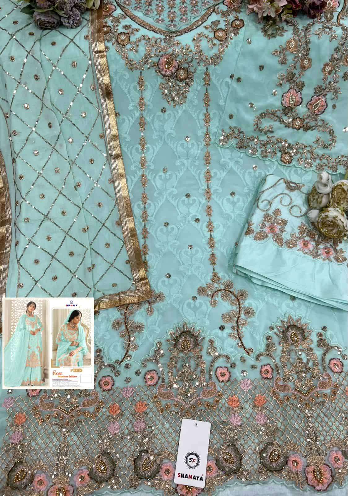 Shanaya S 111 Colors Designer Partywear Pakistani Suit view 7
