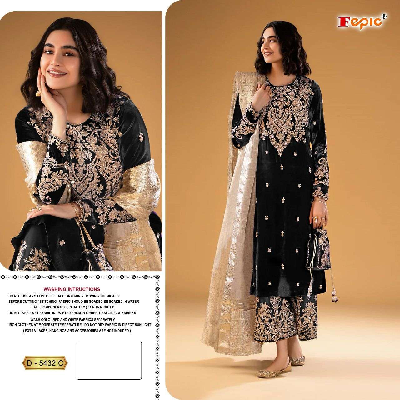 Fepic D 5432 C Pakistani Festive Wear Style Designer Suit Collection