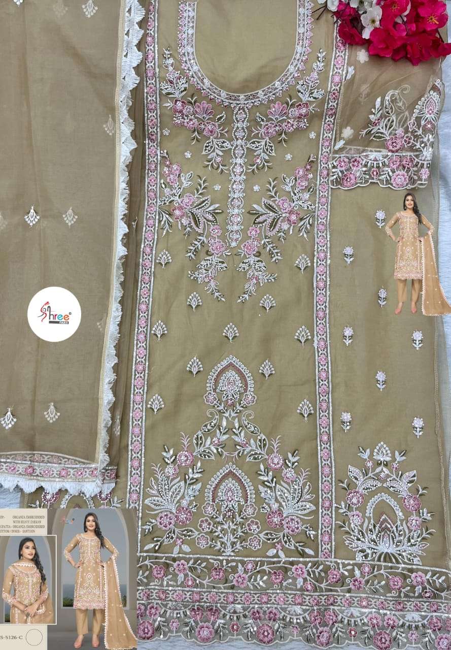 Shree Fabs S 5126 C Exclusive Latest Designer Pakistani Organza Suit view 2
