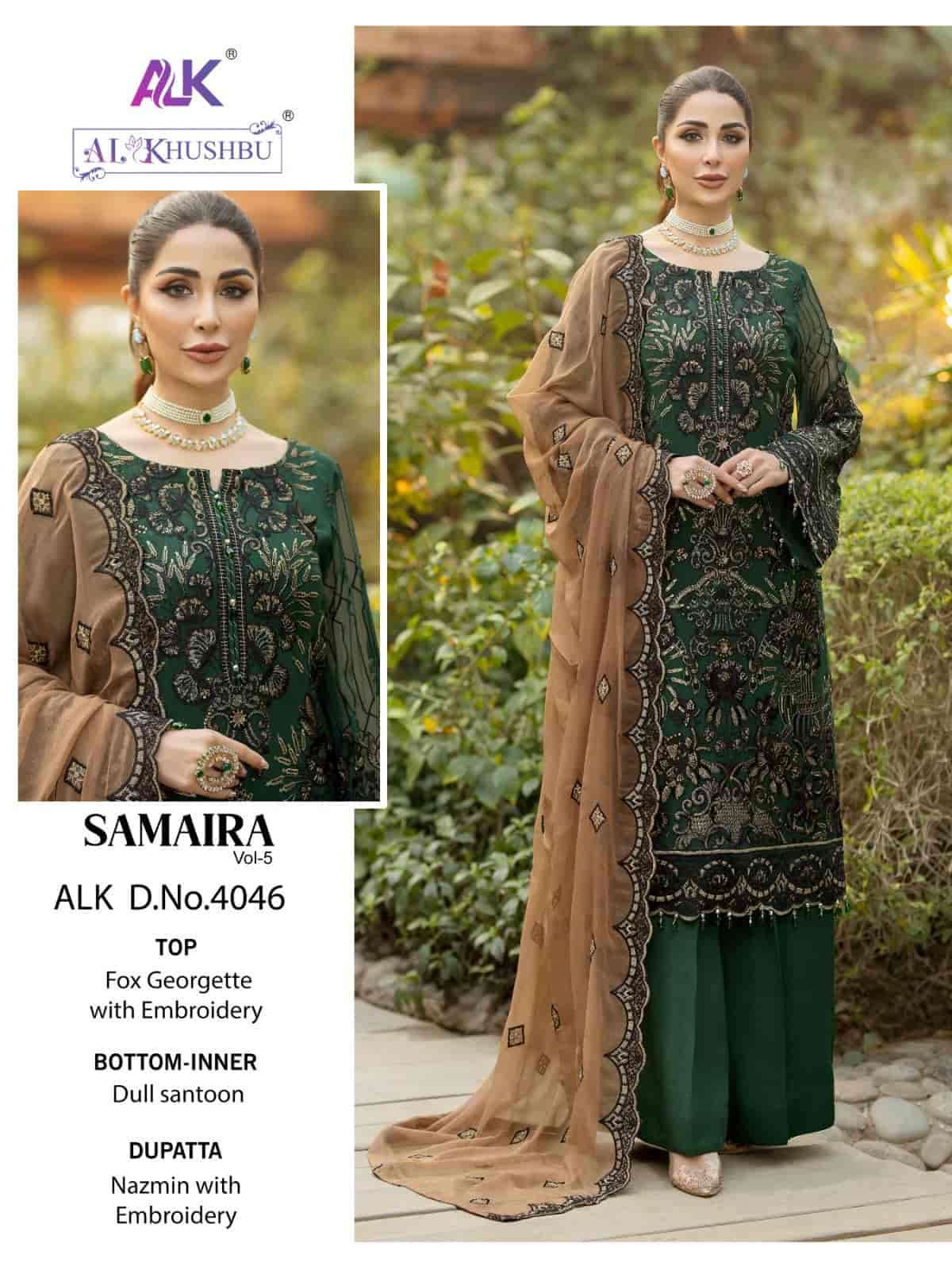 Al Khushbu Samaira Vol 5 Designer Work Pakistani Dress view 3