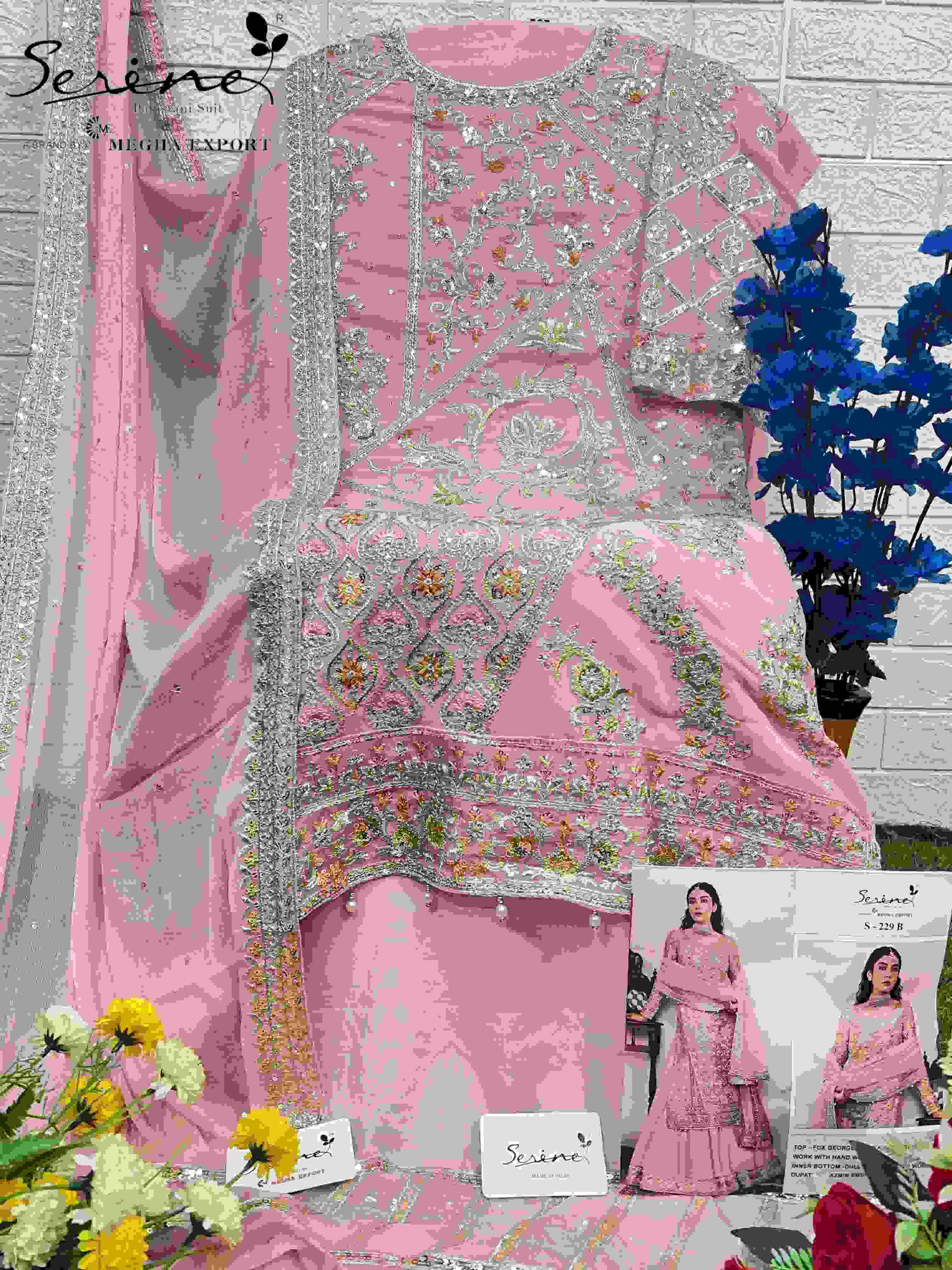 Serine S 229 Colors Pakistani Designer Weeding Wear Dress Latest New Designs view 9