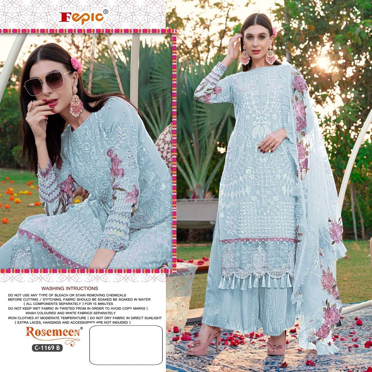 Fepic Rosemeen C 1169 Colors Pakistani Suit view 2