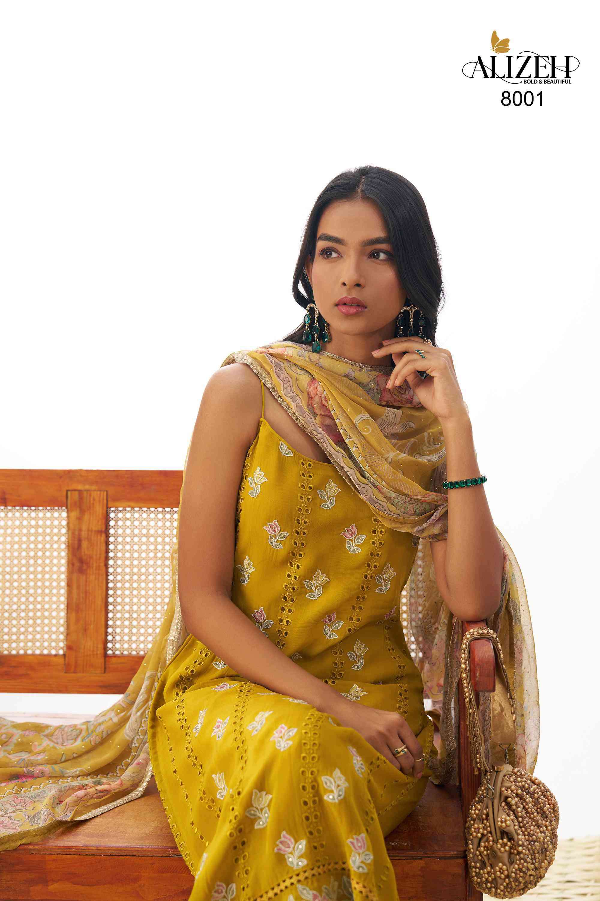Alizeh Swara 8001 to 8004 Readymade Suit Collection Price Exporter view 3