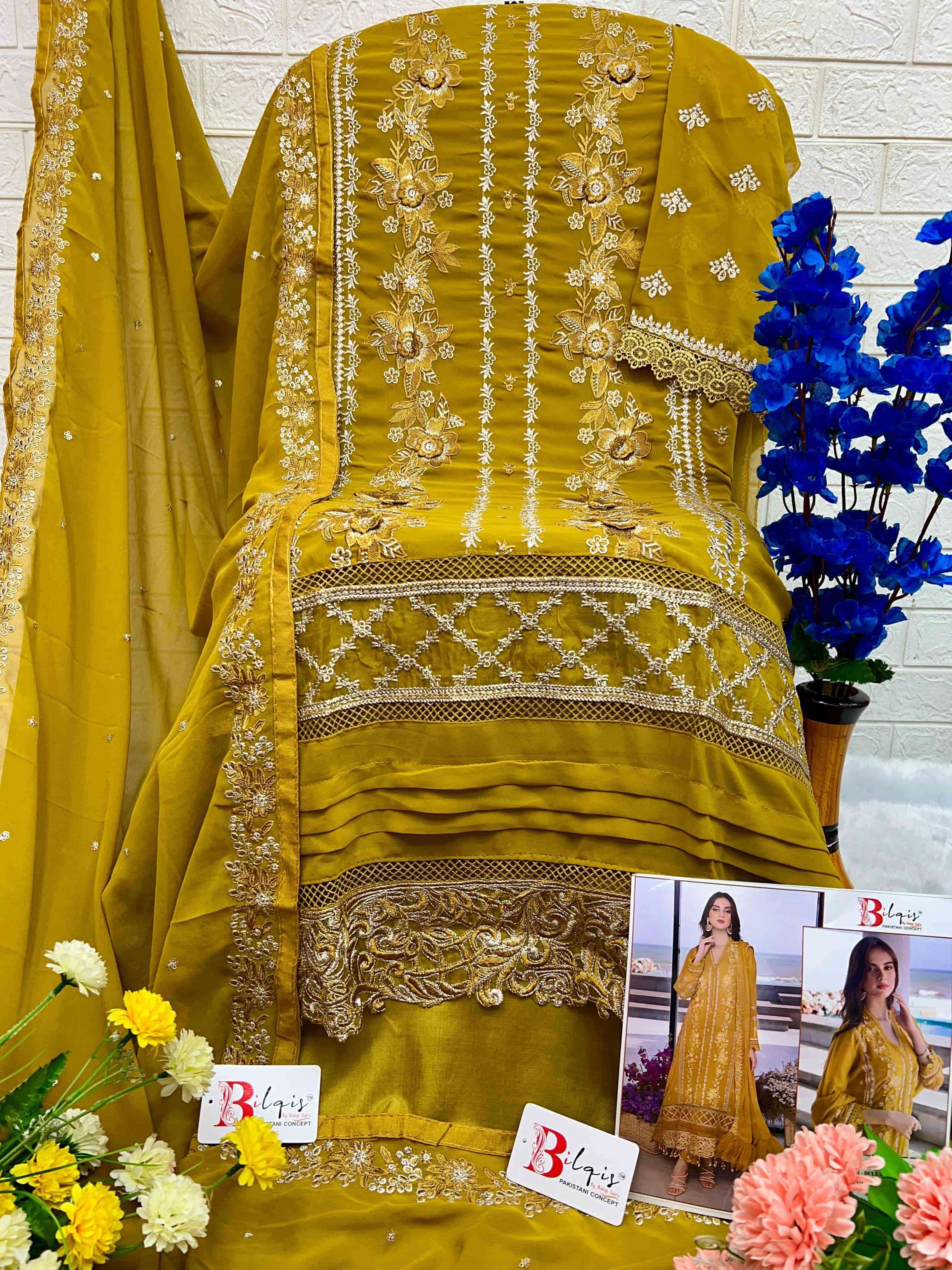 Bilqis B 03 Colors Heavy Exclusive Designer Embroidered Festive Collection view 7