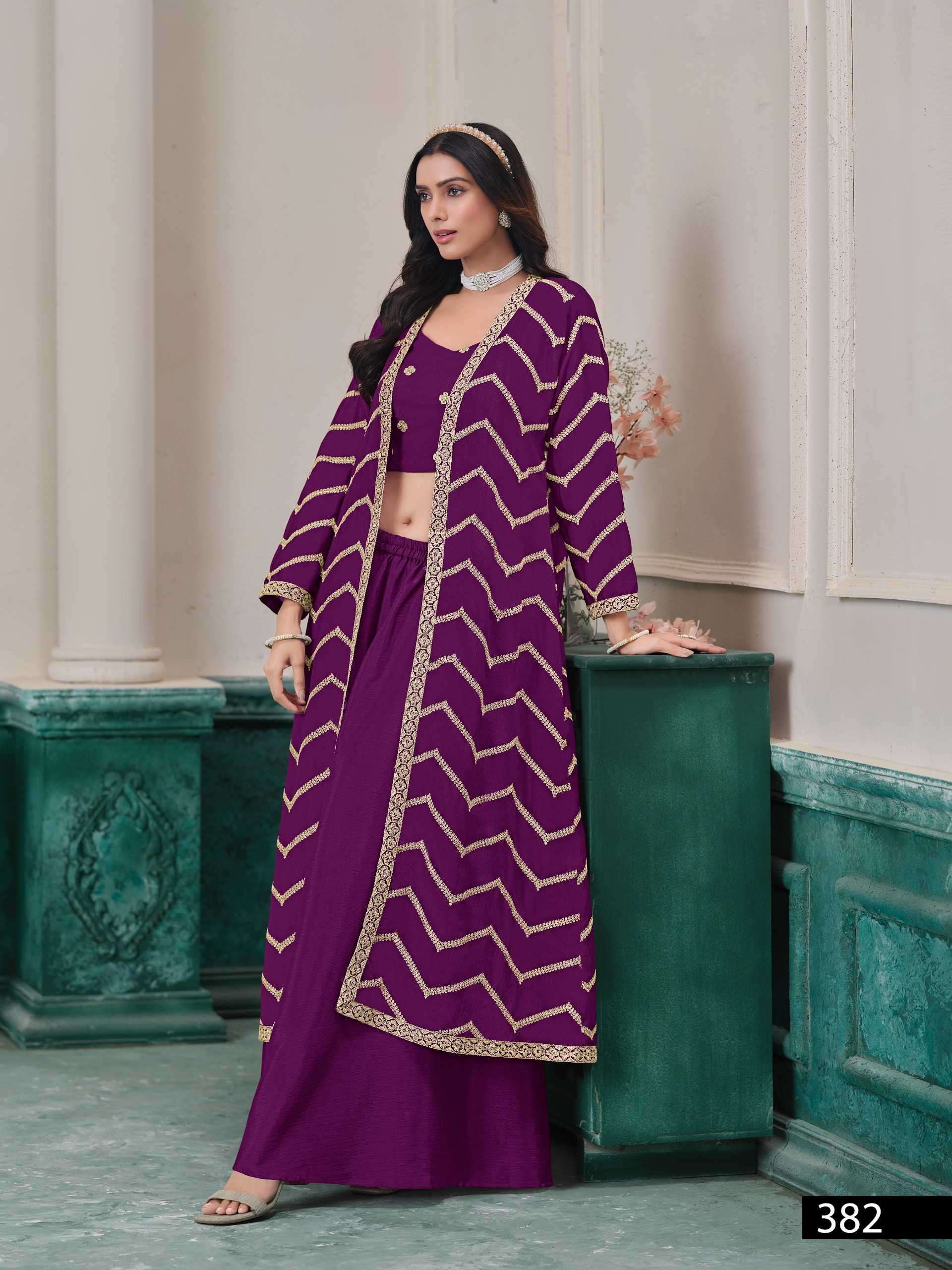 Anjubaa Vol 38 Fancy Designer Indo Western Suit view 3
