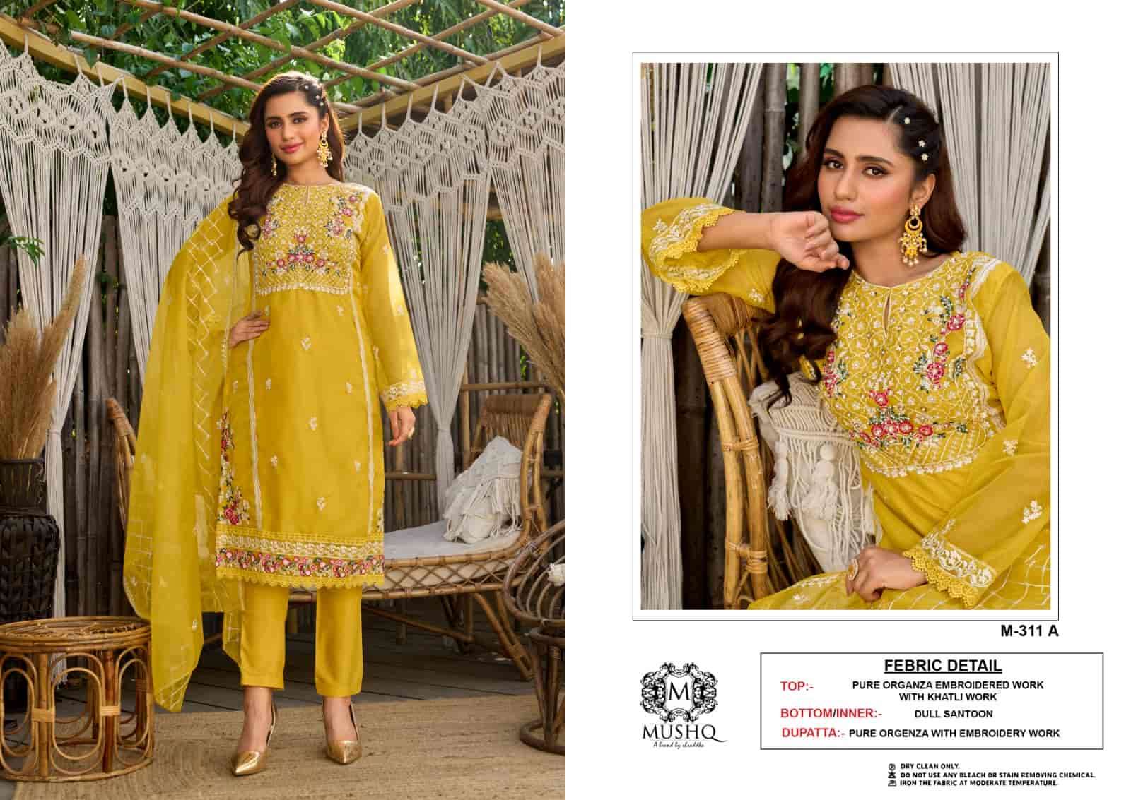 Mushq M 311 Colors Festive Wear Style Designer Embroidered Salwar Suit Wholesalers view 2